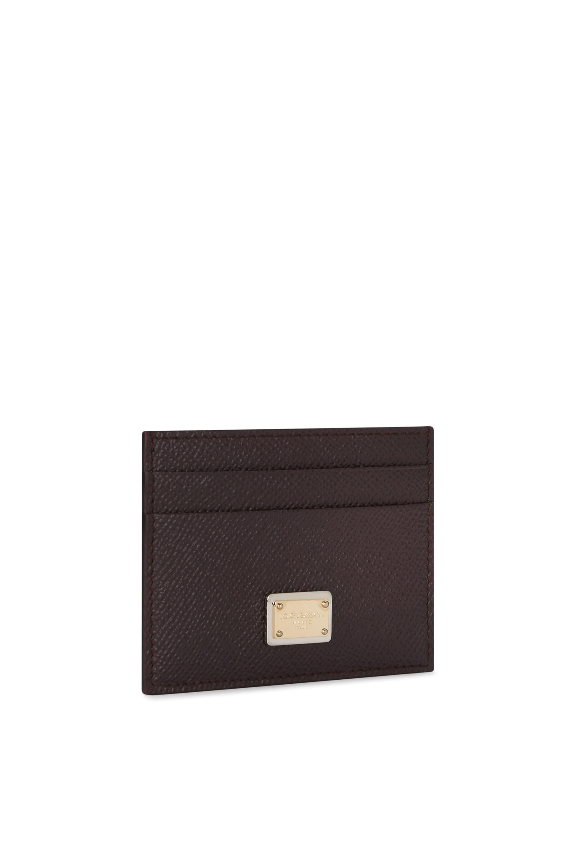 Calfskin Card Holder with Branded Plate