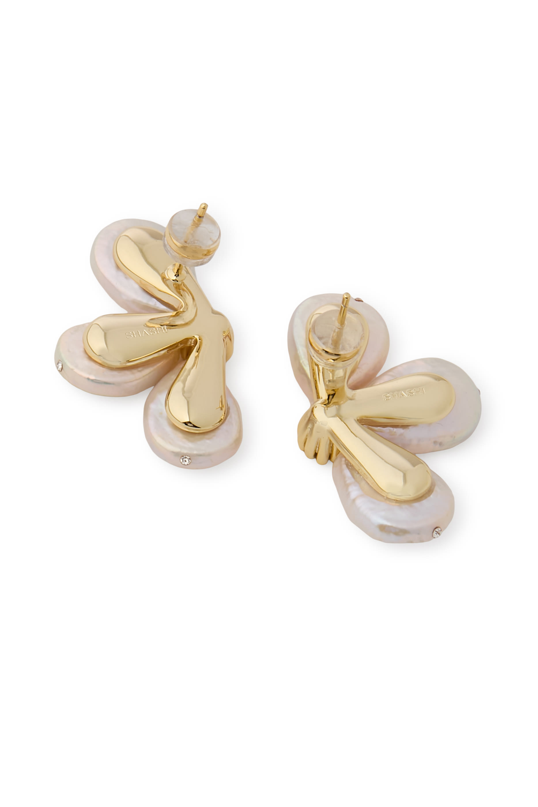 Amira Drop Earrings, 14K Gold over Sterling Silver, Pearls & Cubic Zirconia