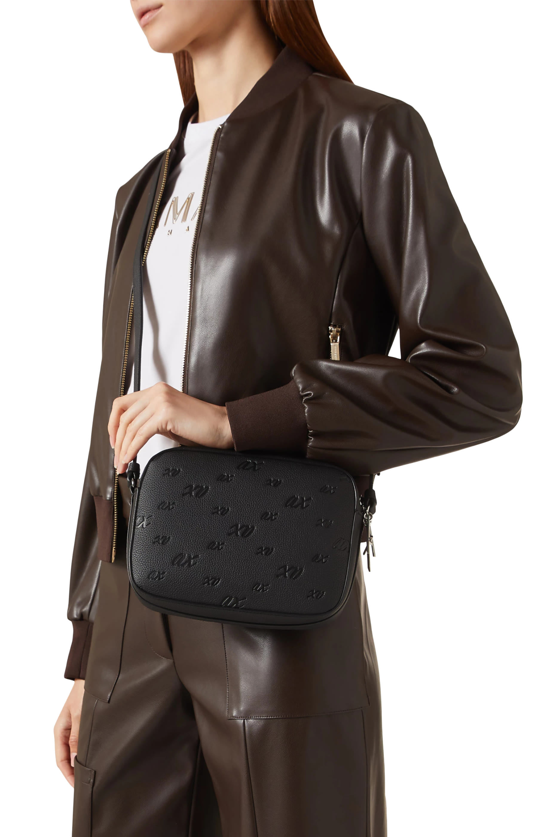 Sylvie Allover Logo Crossbody Bag