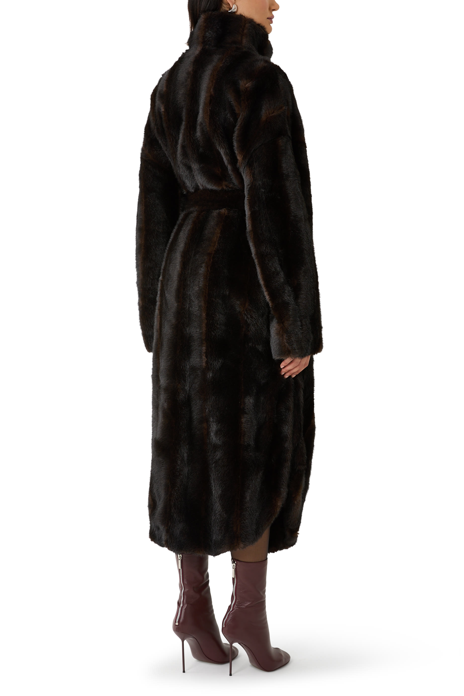 Ravello Faux Fur Robe Coat