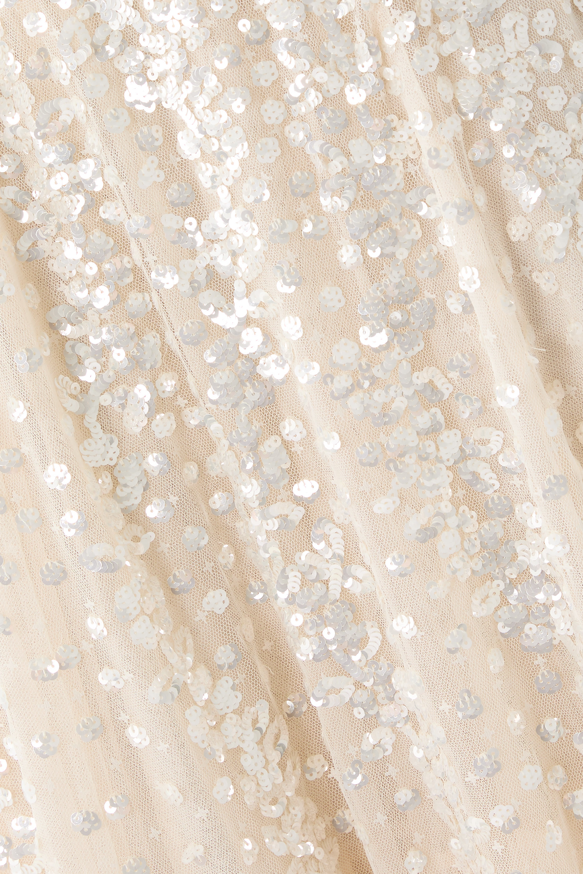 Confetti Gloss Off-Shoulder Gown