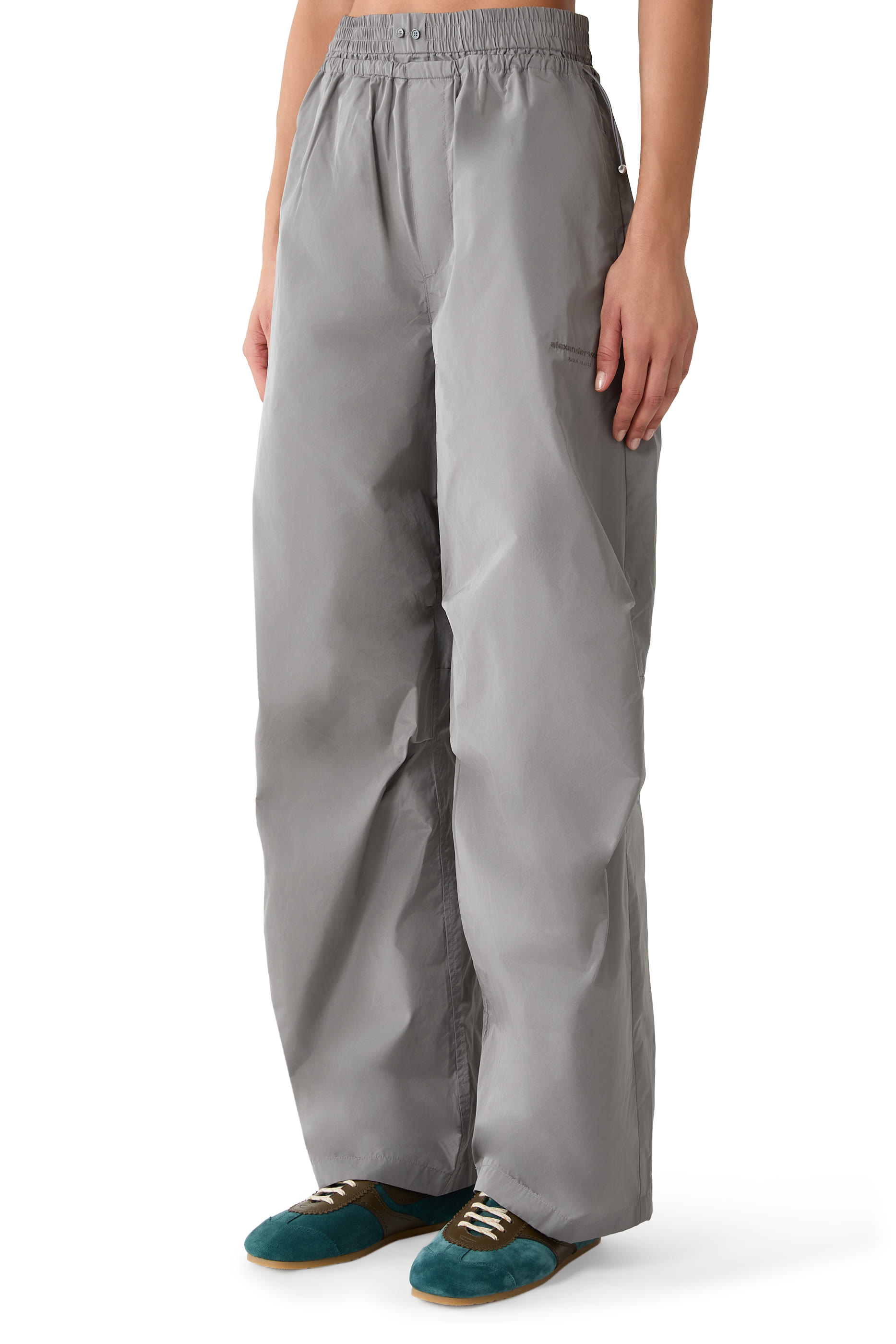 Boxer Waist Mid-Rise Track Pant
