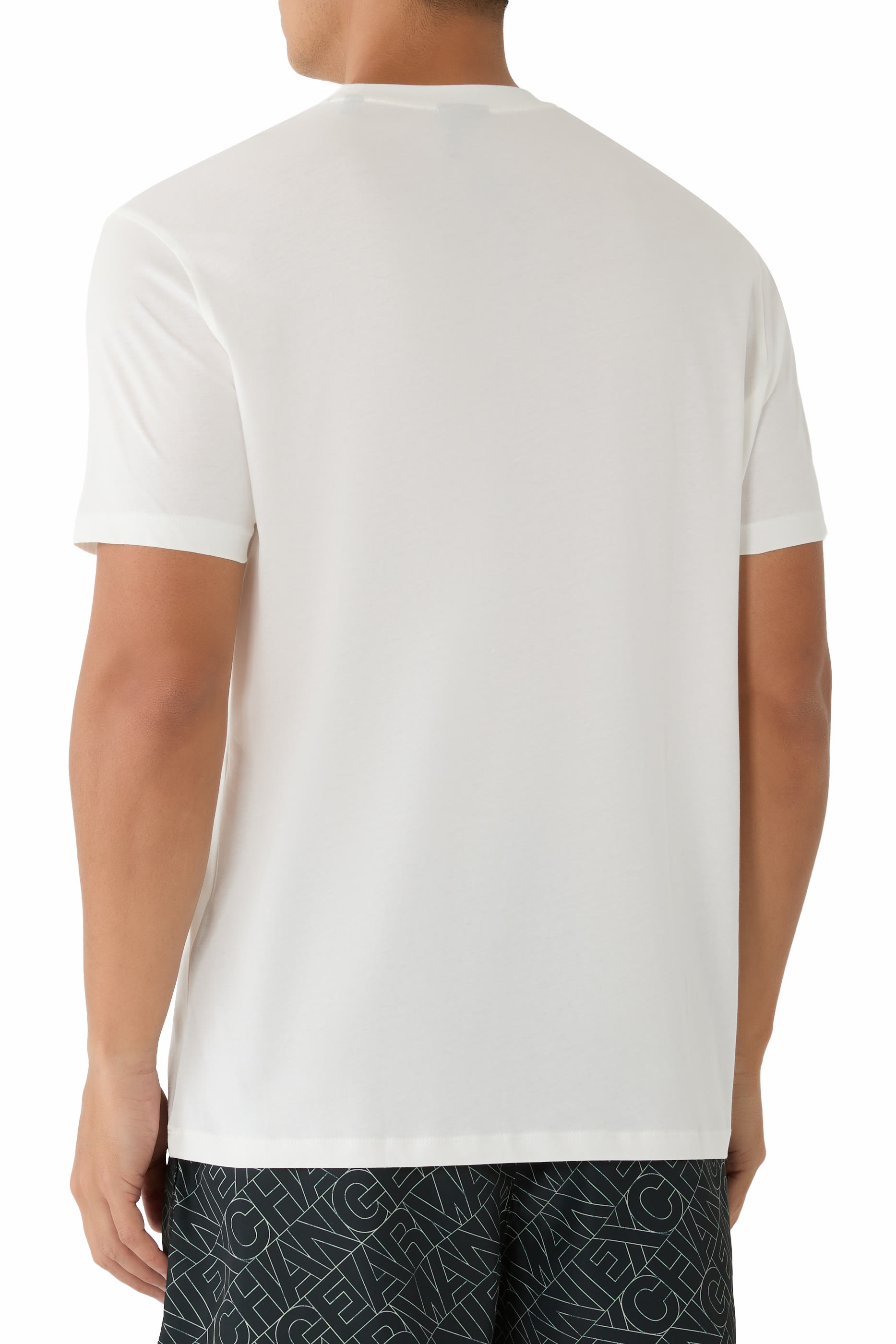 AX Logo Cotton-Jersey T-Shirt