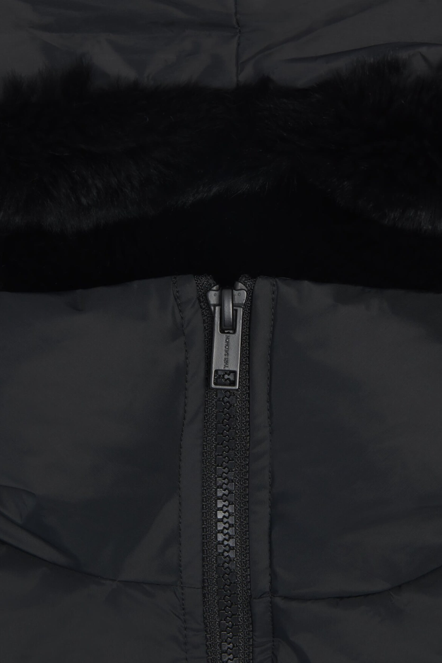 Kids Down Lambskin-Insert Puffer Jacket