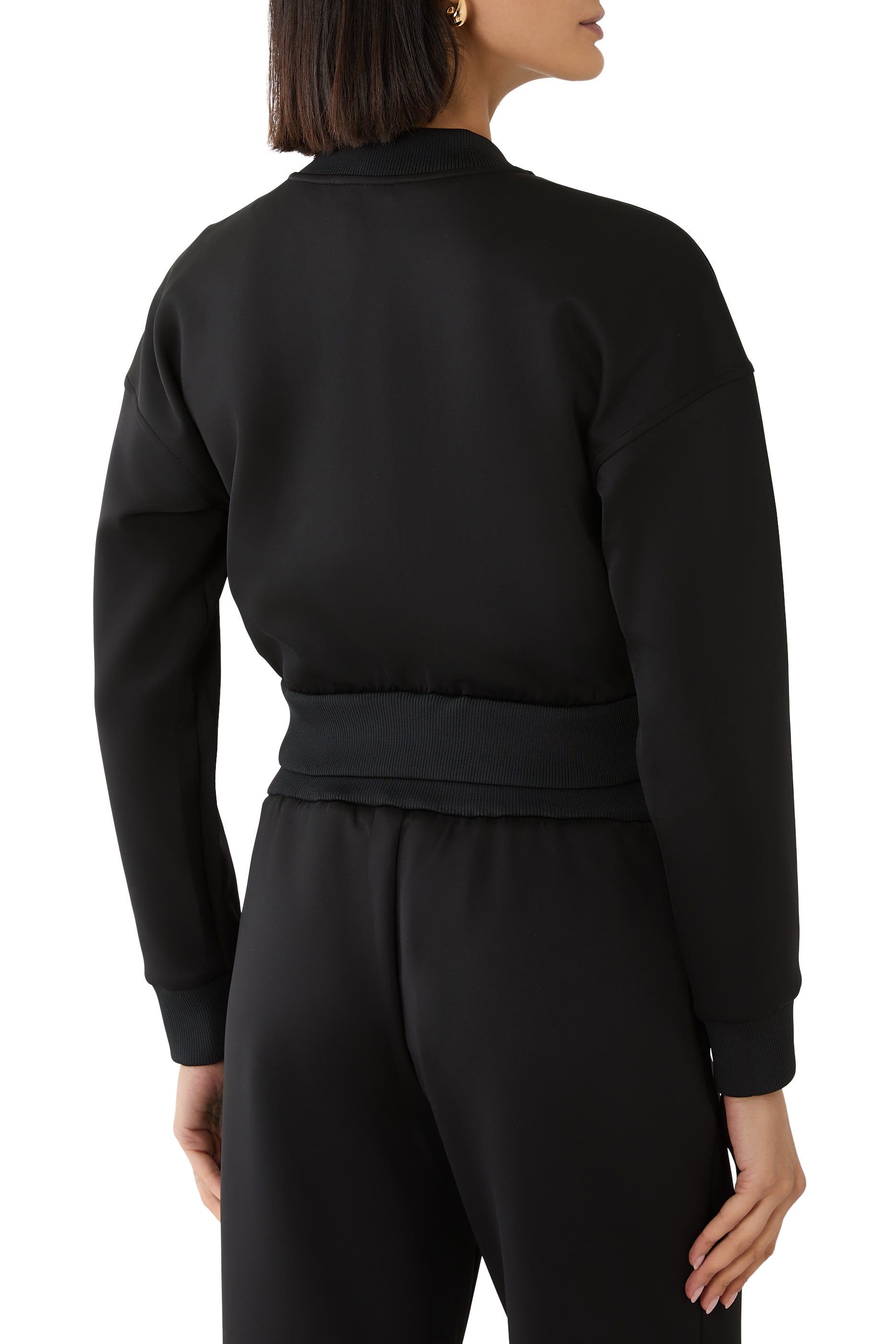 AX Logo Rib-Detail Sweatshirt