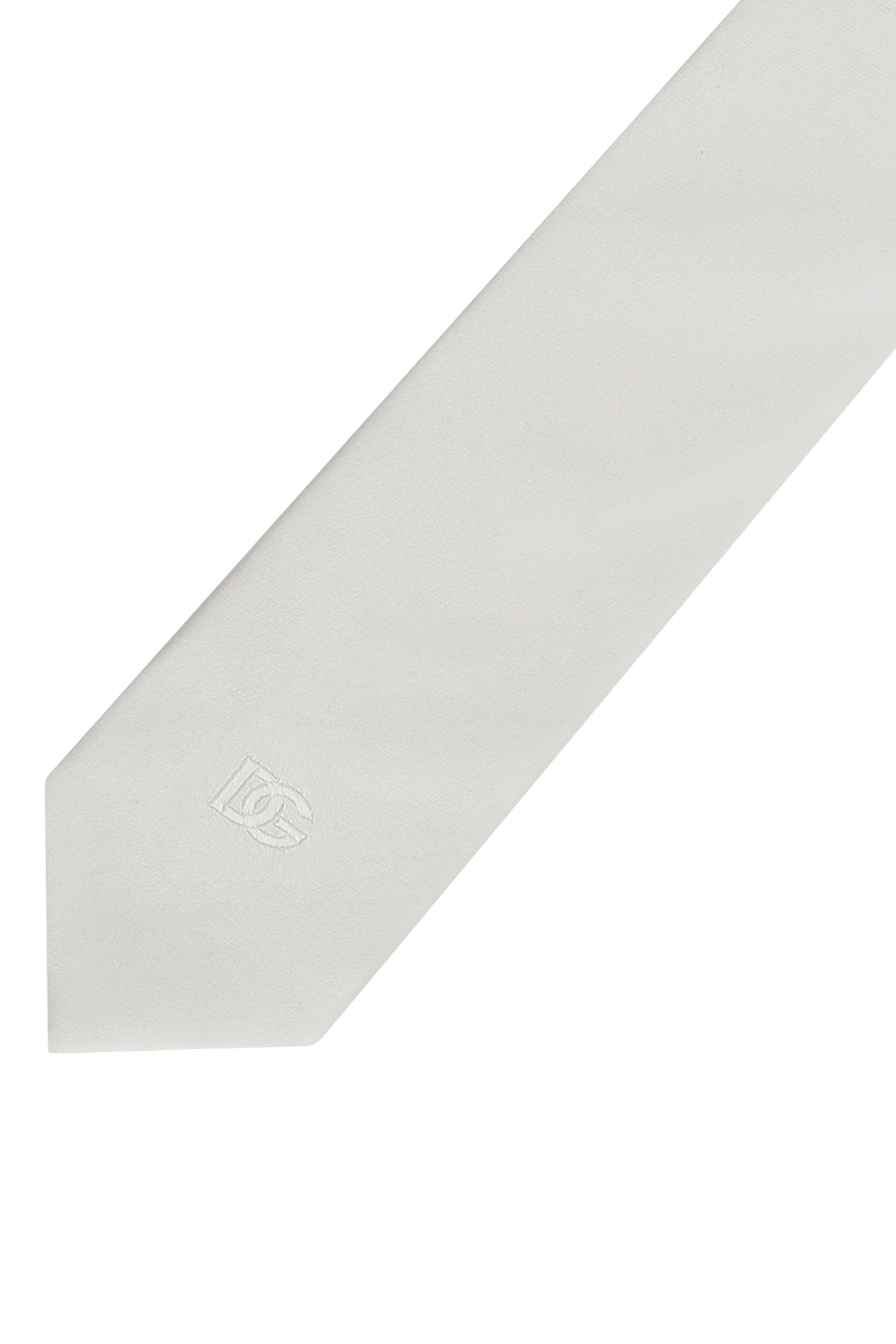 6-cm Silk Blade Tie with DG Logo Embroidery