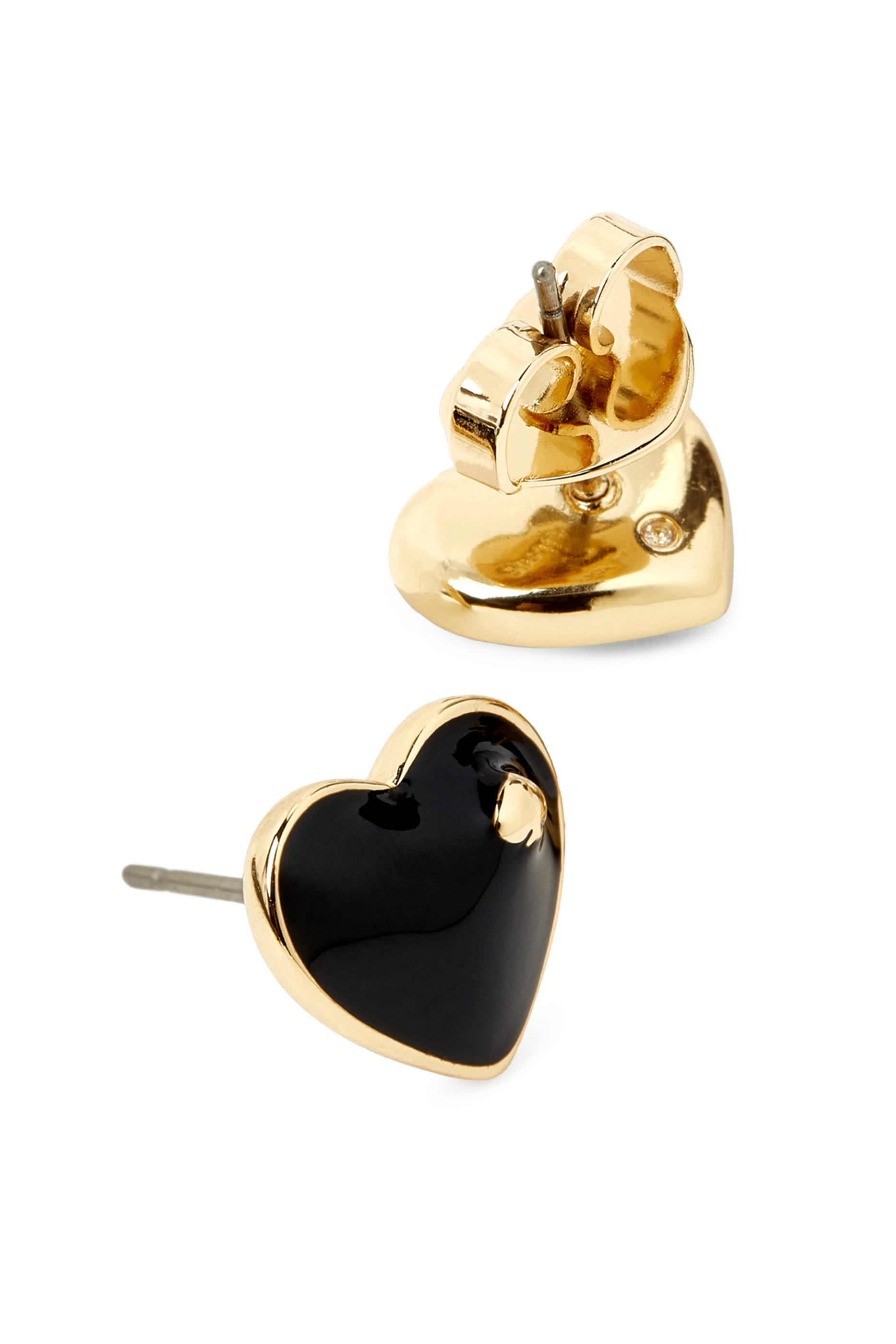 Heart and Spade Studs, Titanium Posts & Enamel