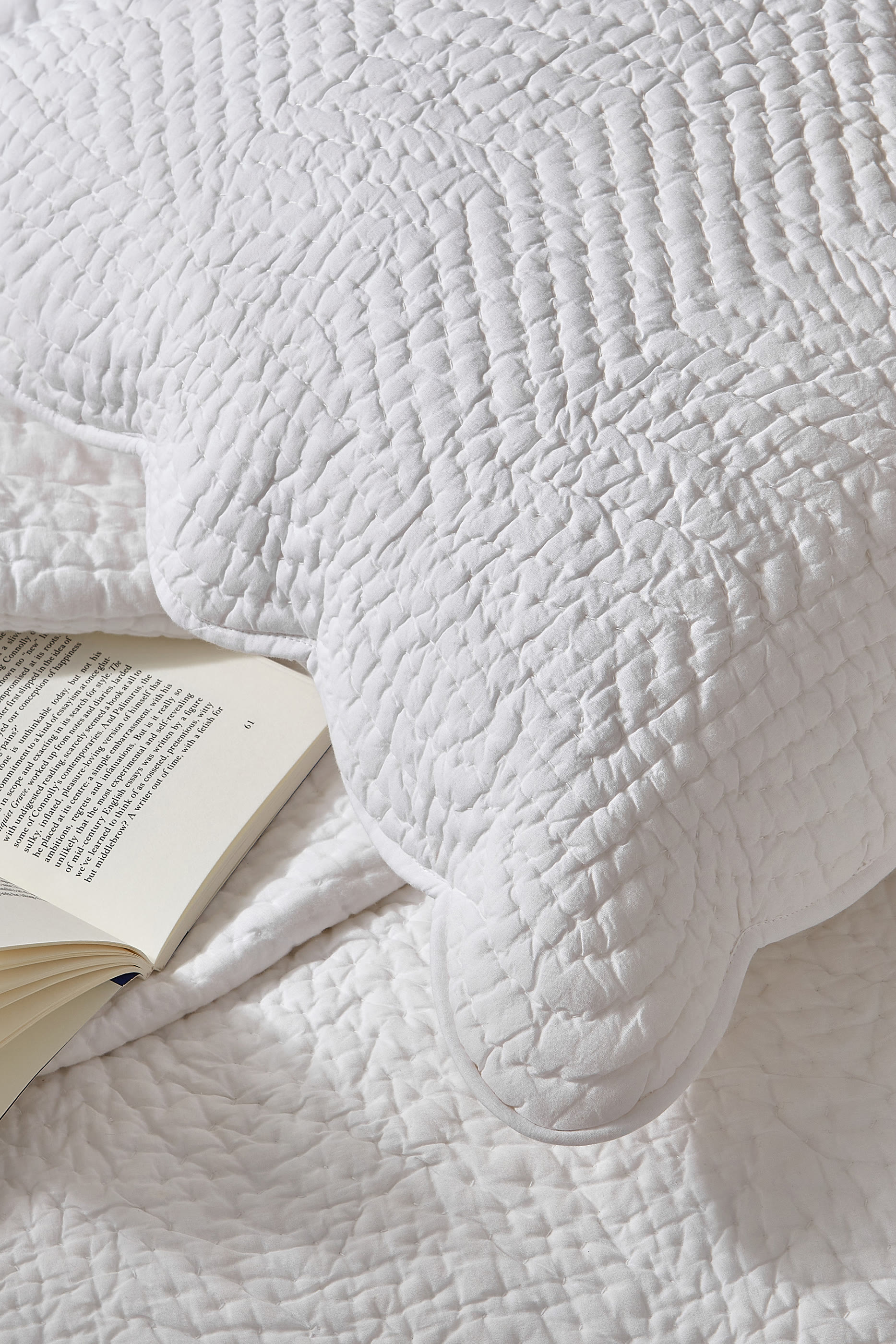 Milfield Scallop Edge Cushion