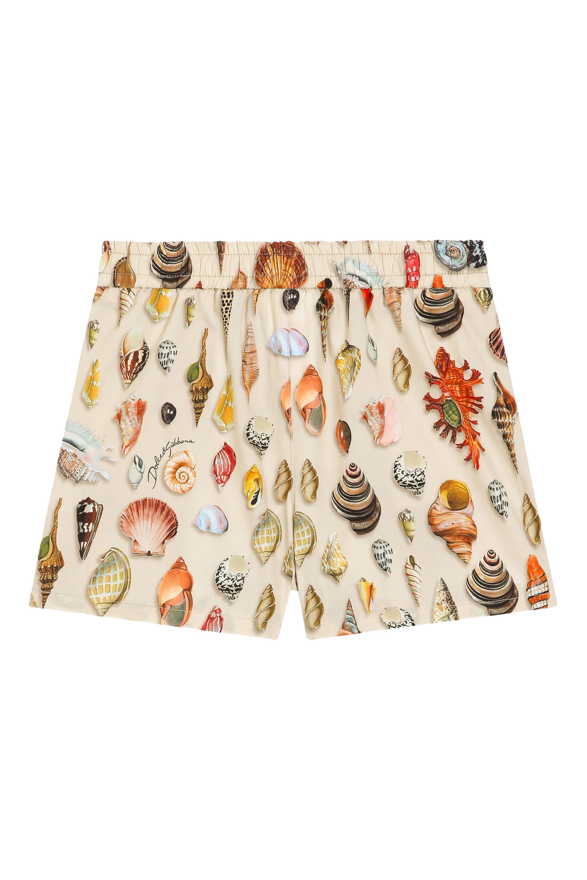 Kids Shell-Print Poplin Bermuda Shorts