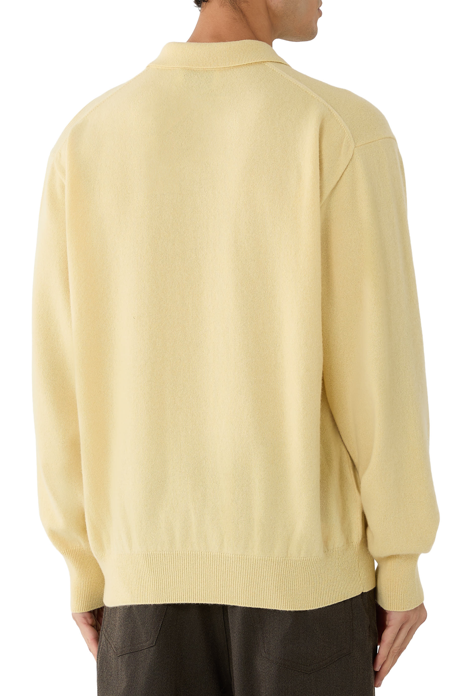 Knit Long Sleeves Polo Shirt