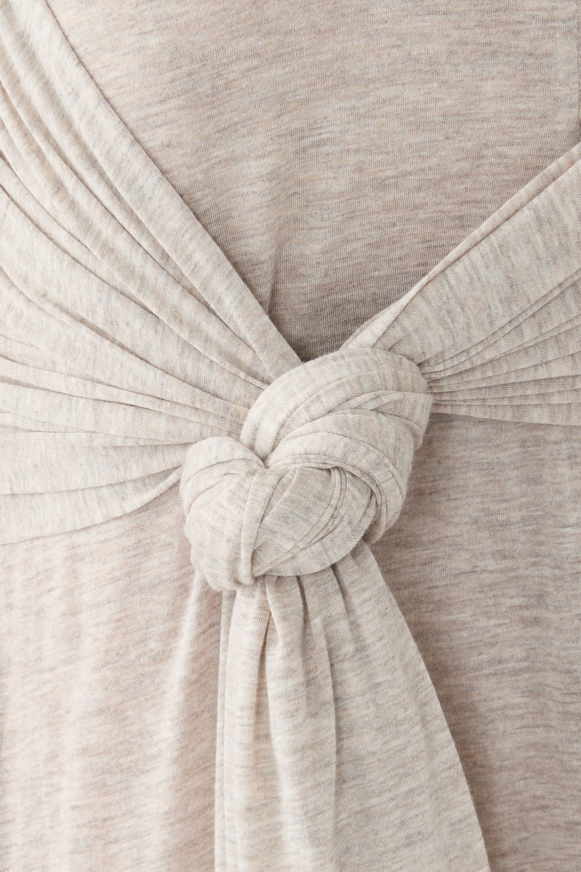 Knotted Waist Longline Dress