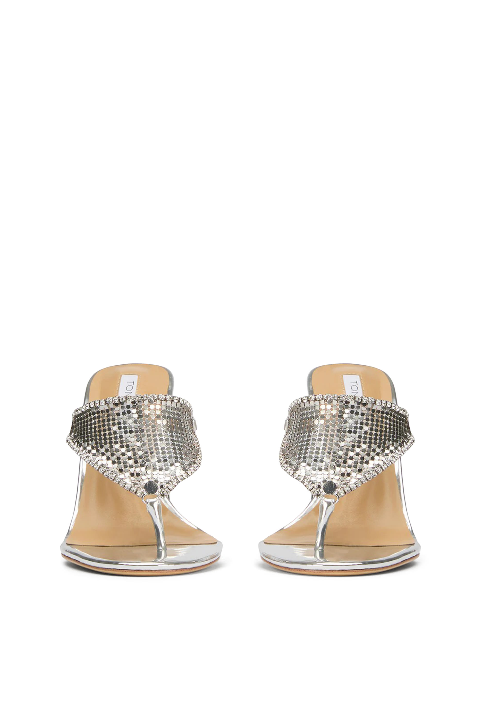 Demure Silver Glomesh 95 Heels