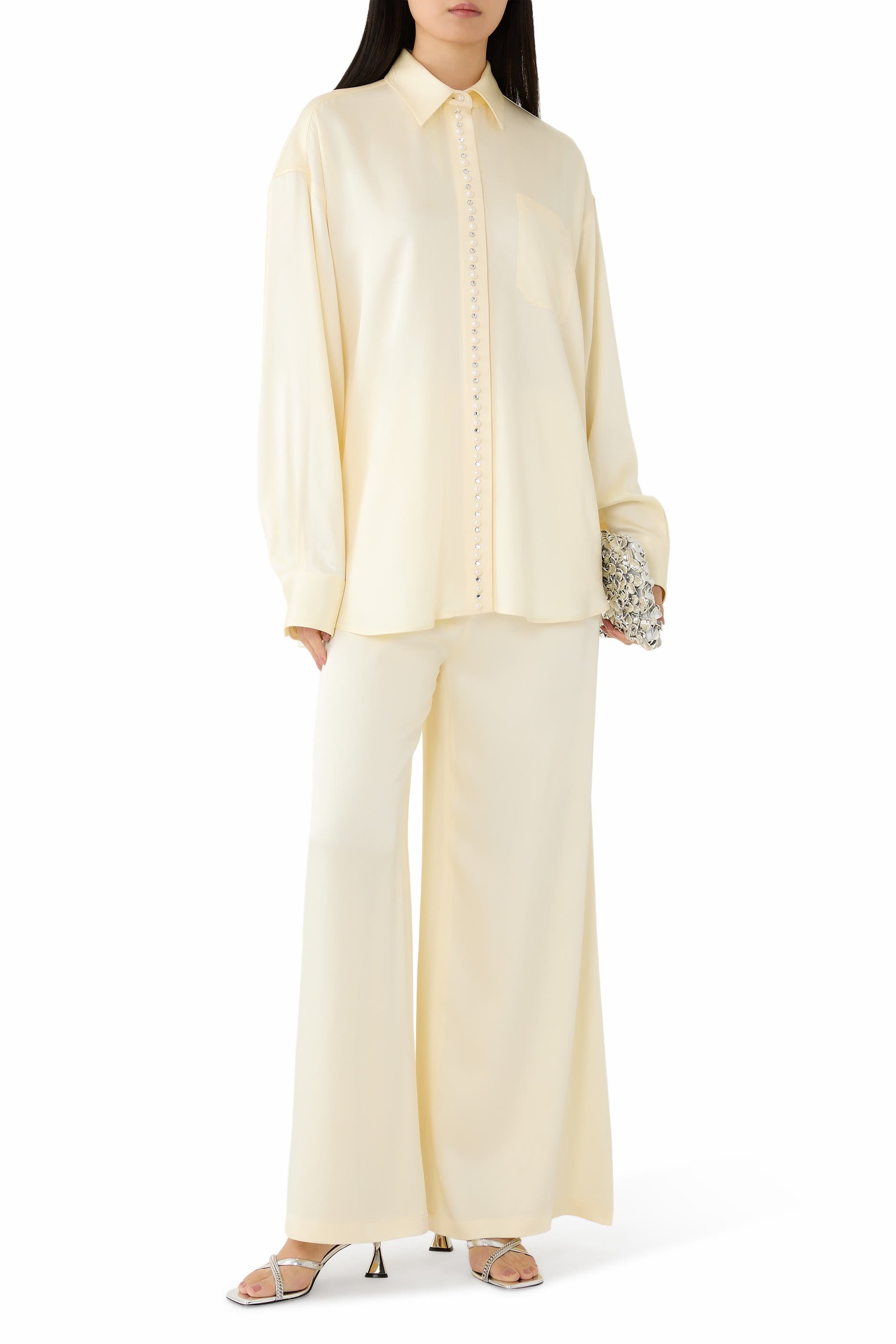  Elsa 65 Metallic Leather Sandals 