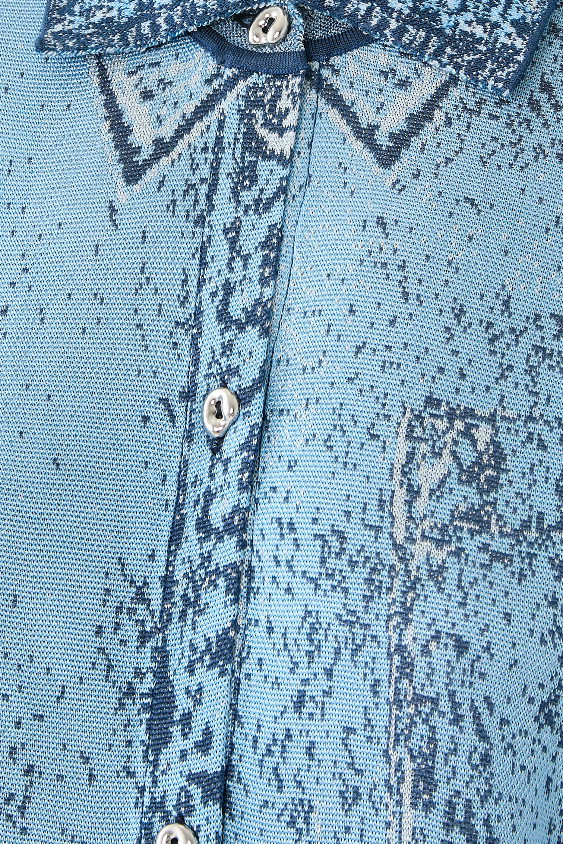  Asher Denim Print Polo Shirt