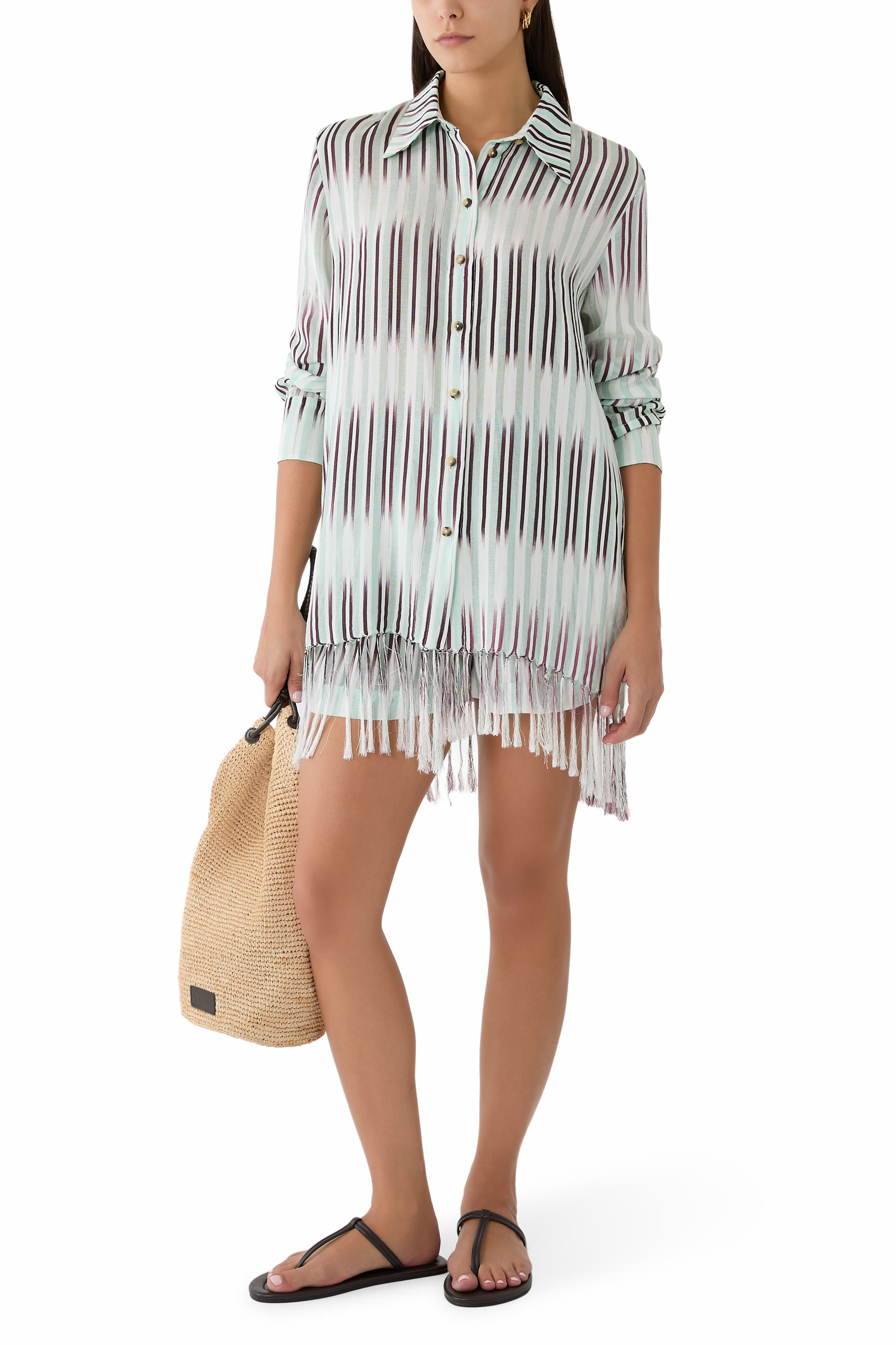 Mauritius Long-Sleeve Silk Shirt