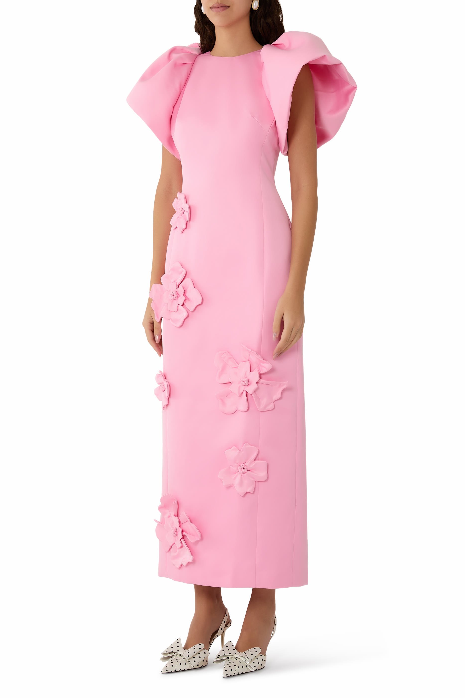  Lucinda Floral Appliqu&eacute; Maxi Dress