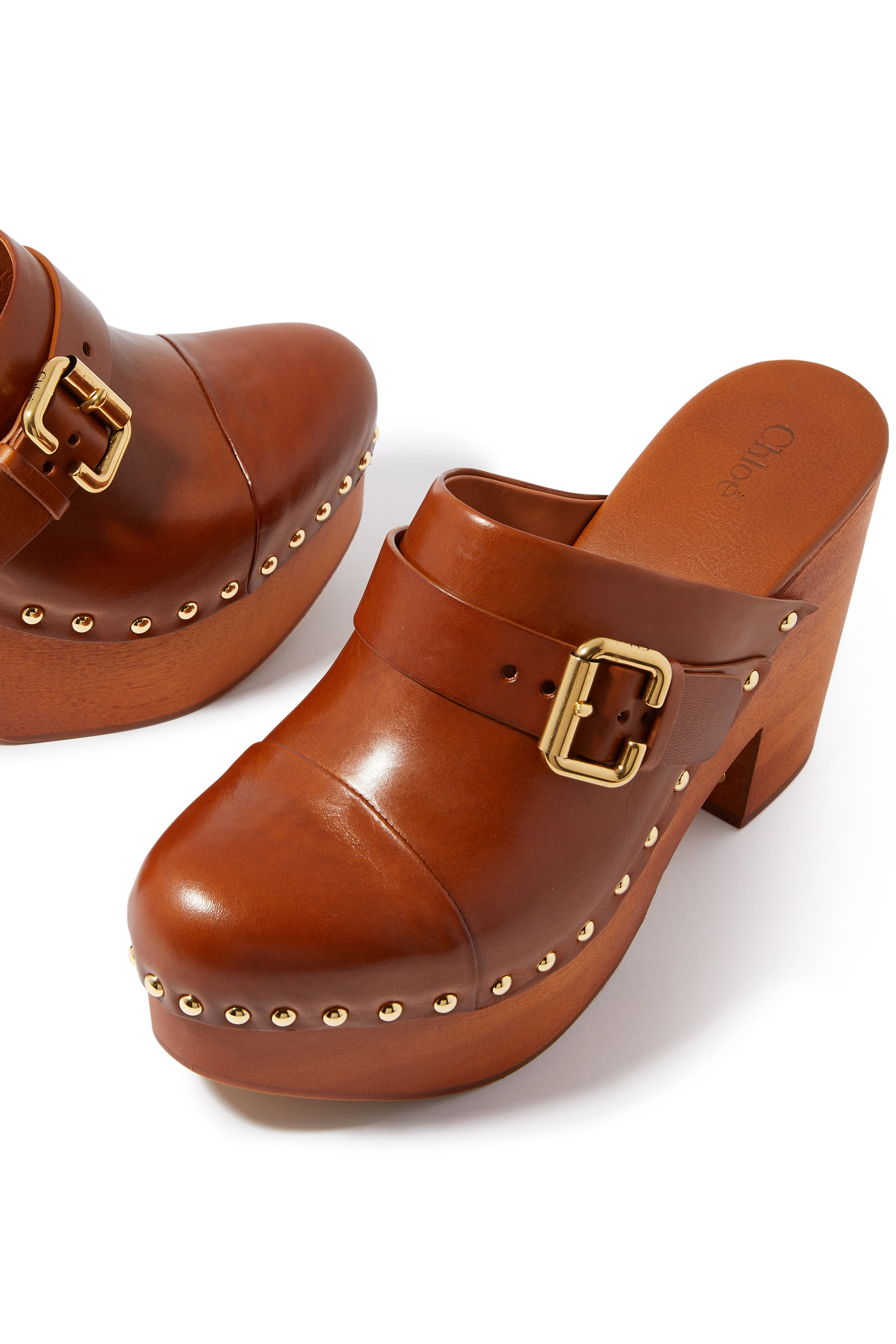Aurna Leather Clogs