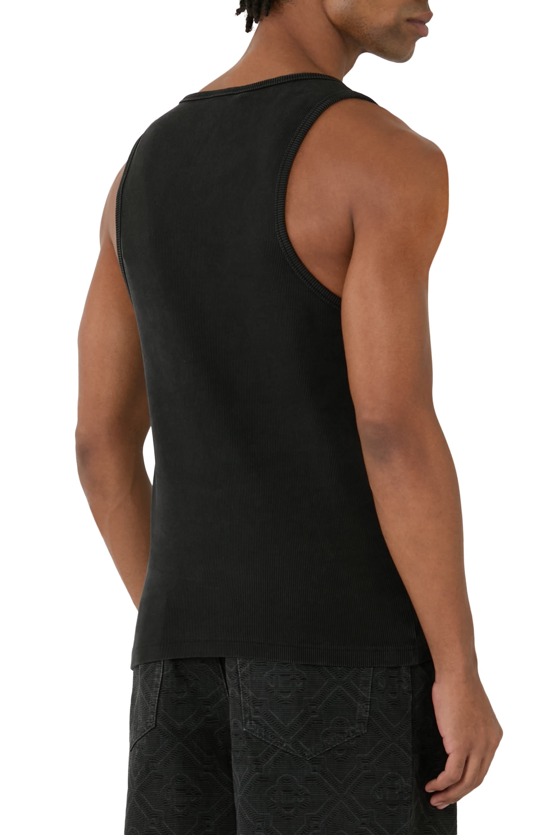 Faded Ribbed Tank Top