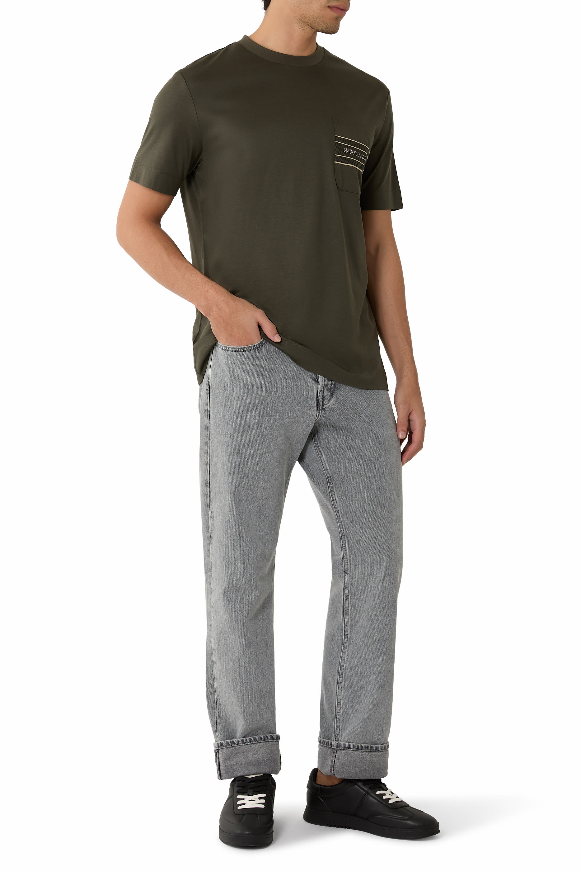 Lyocell Blend Jersey T-Shirt