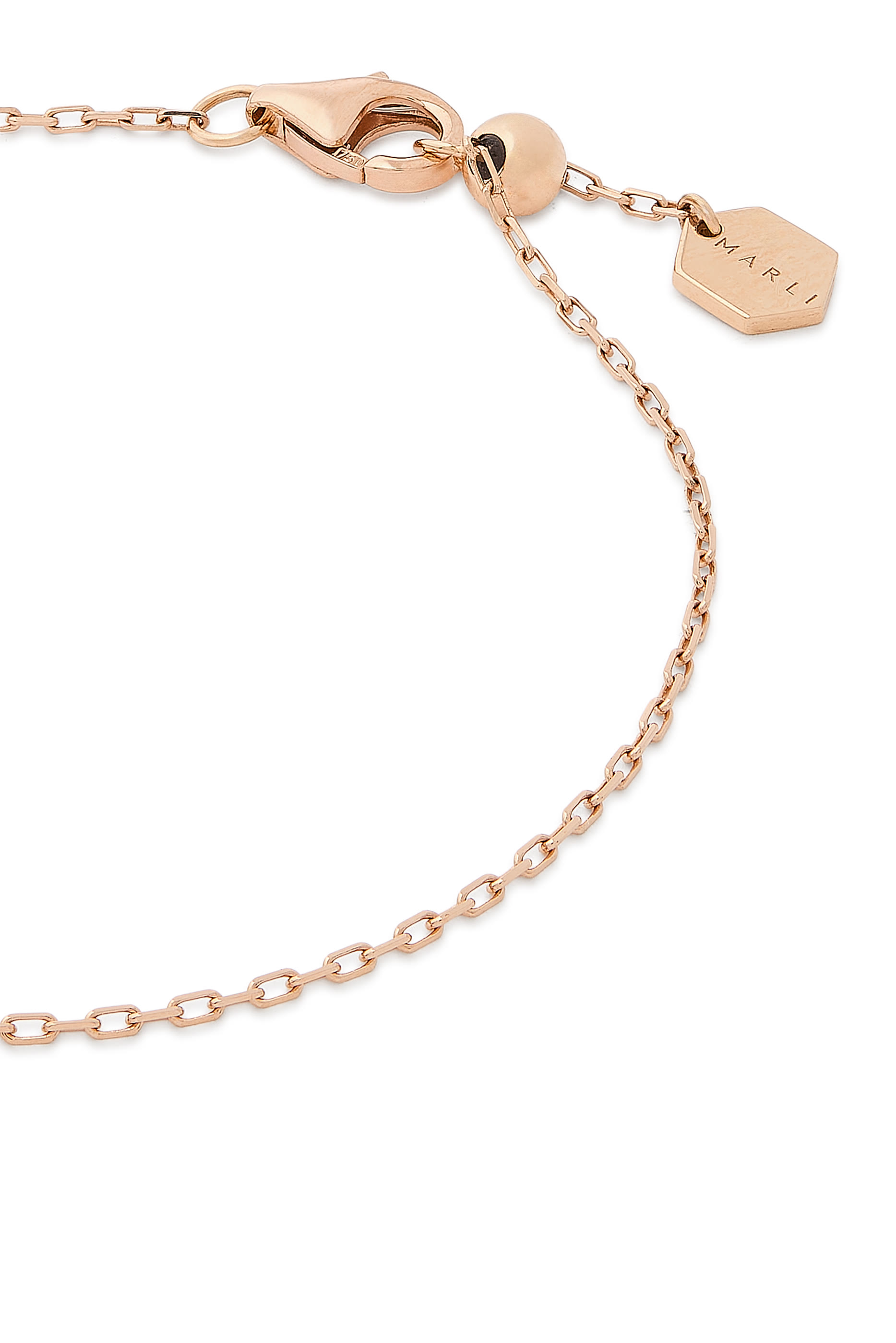 Cleo Pyramid Bracelet, 18k Rose Gold