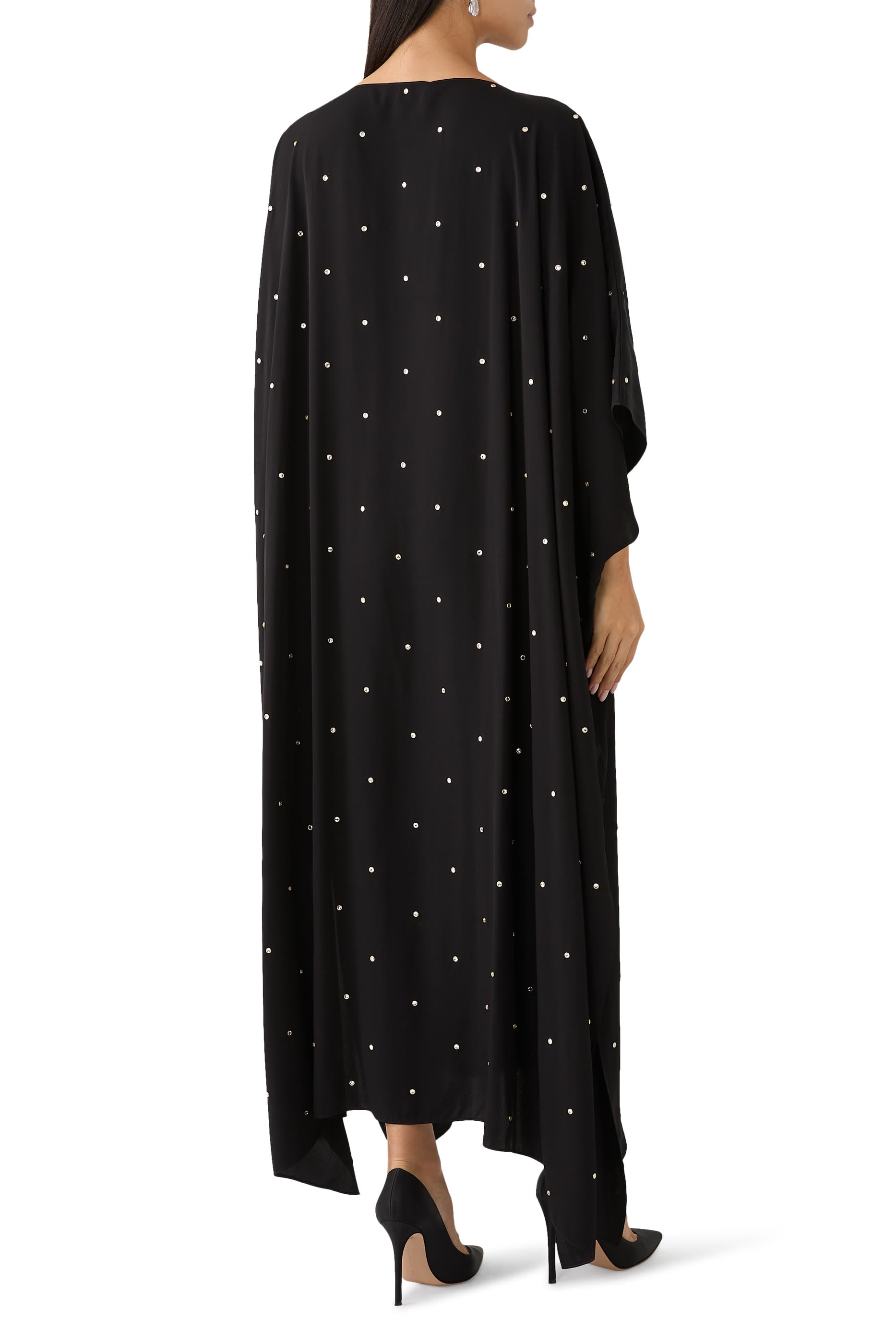Lead-Free Crystal Kaftan Dress