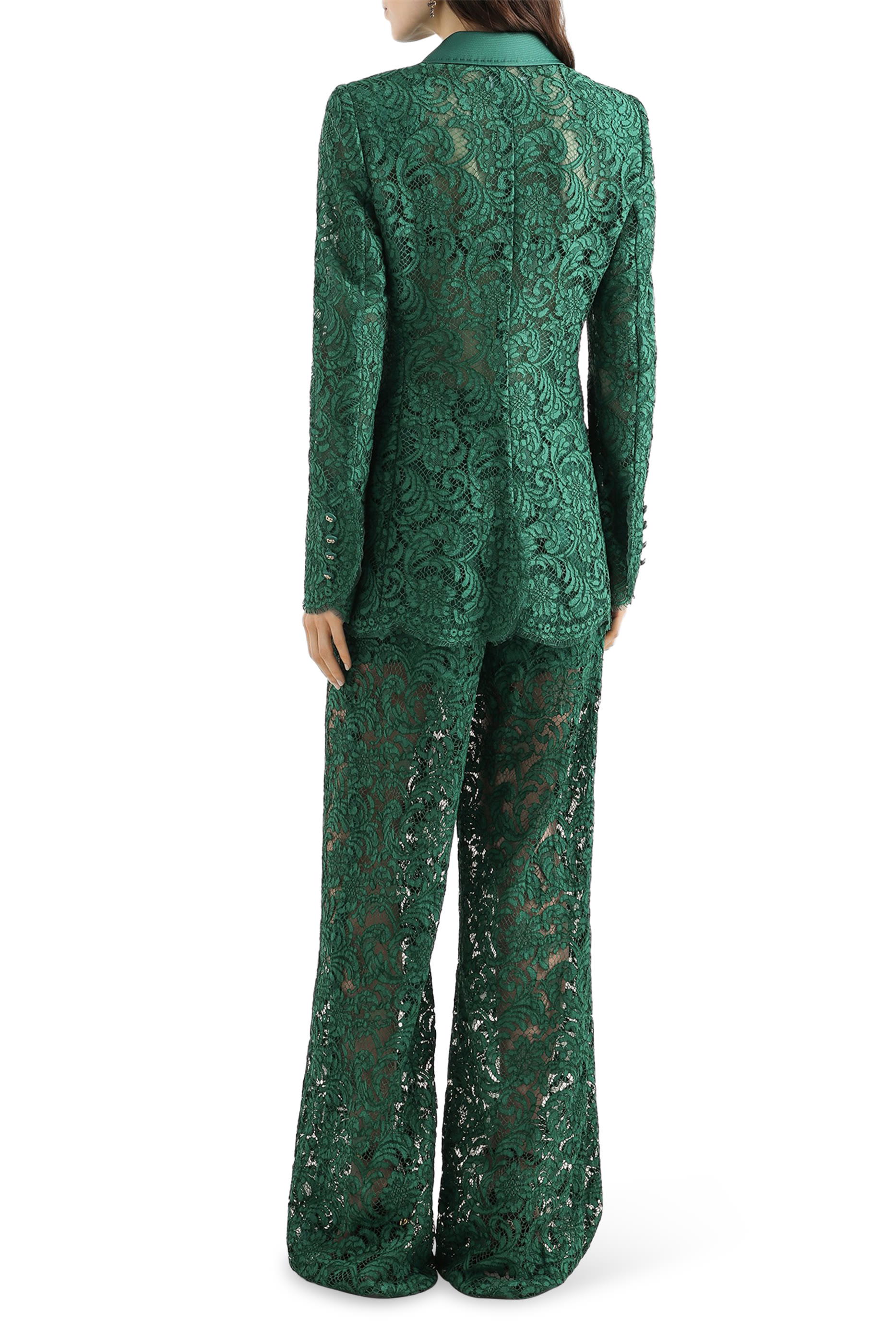 Double-Breasted Lace Jacket