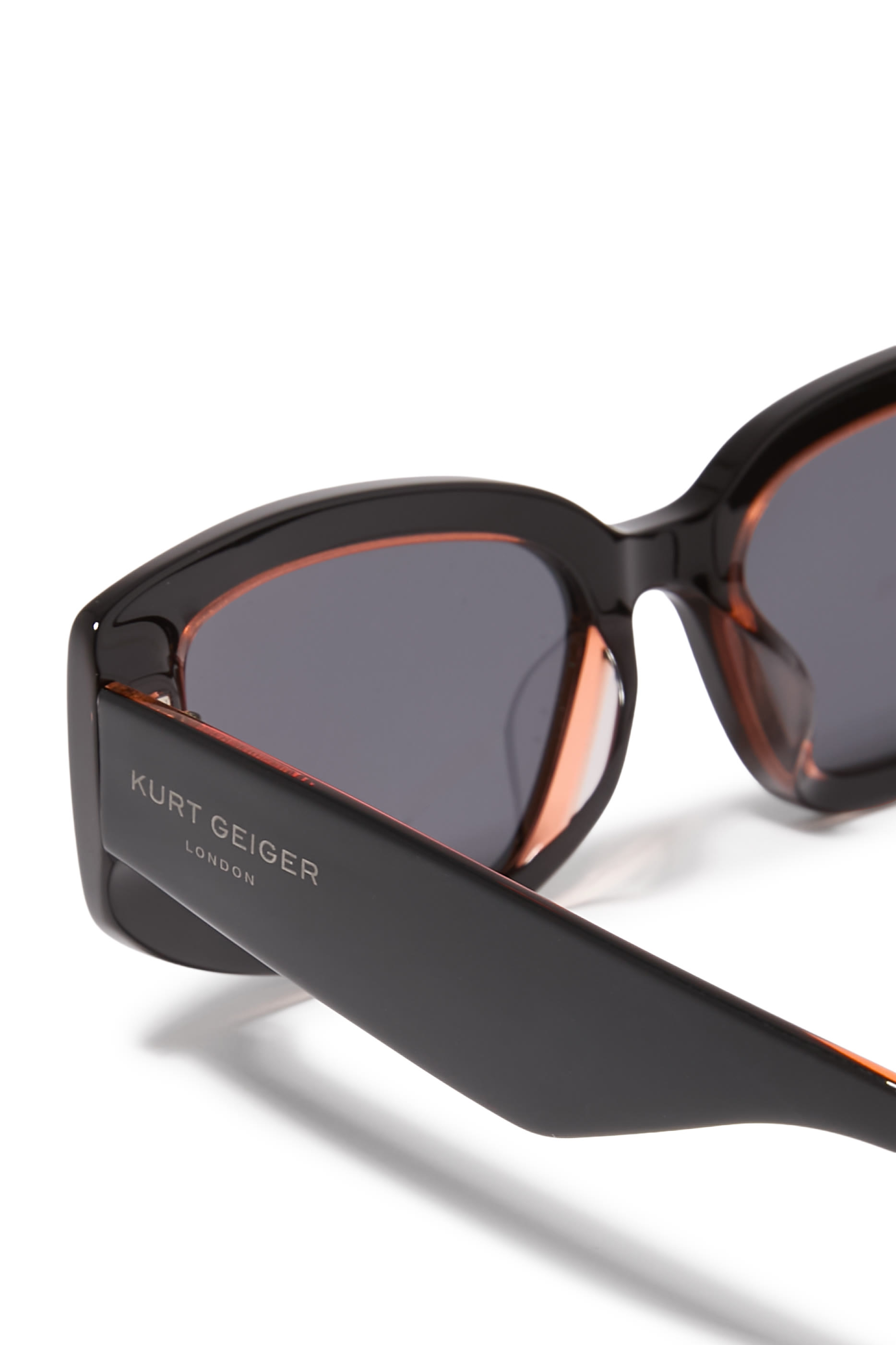 Logo Lettering Rectangle-Frame Sunglasses