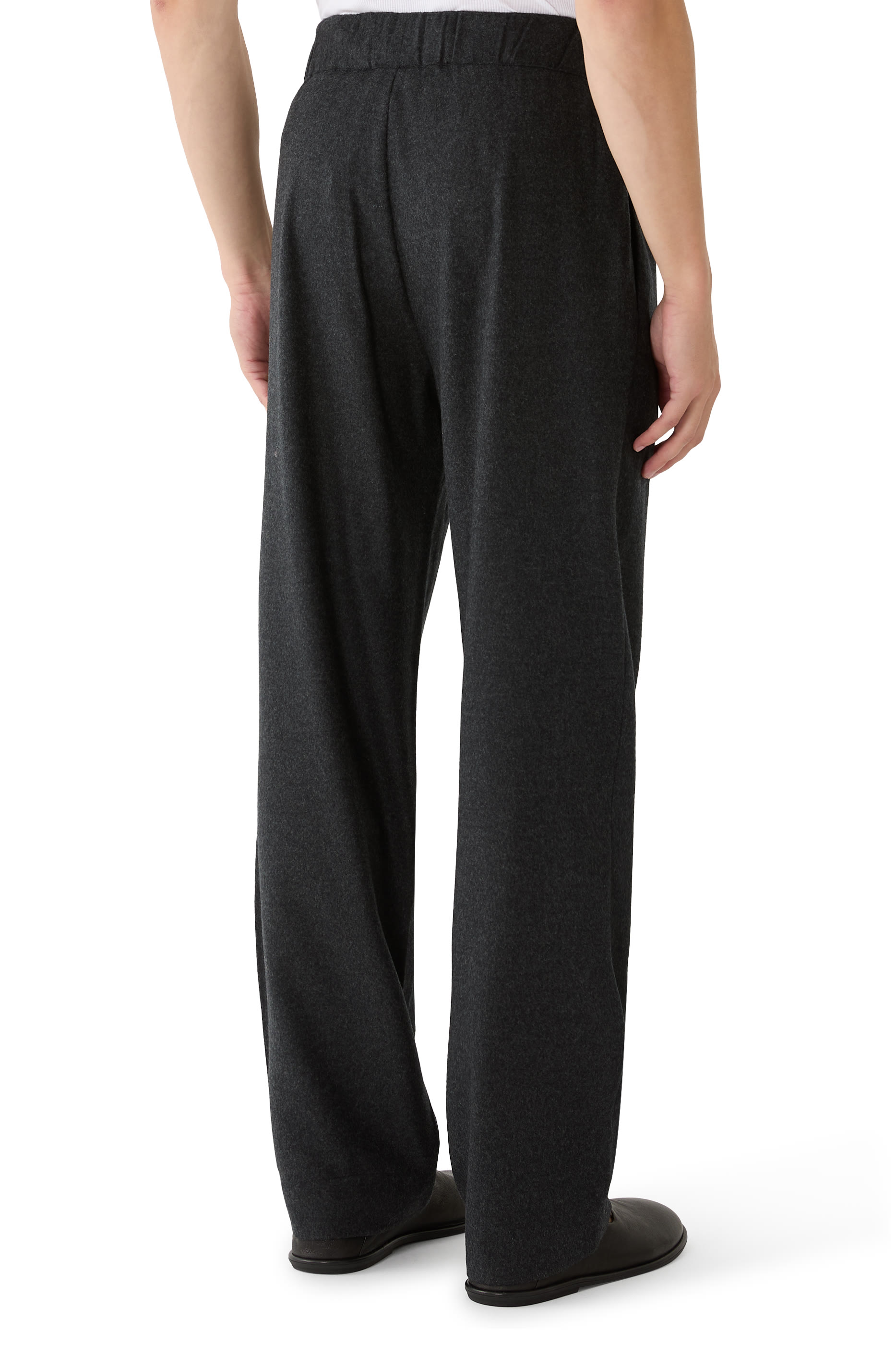 Straight Drawstring Trousers 
