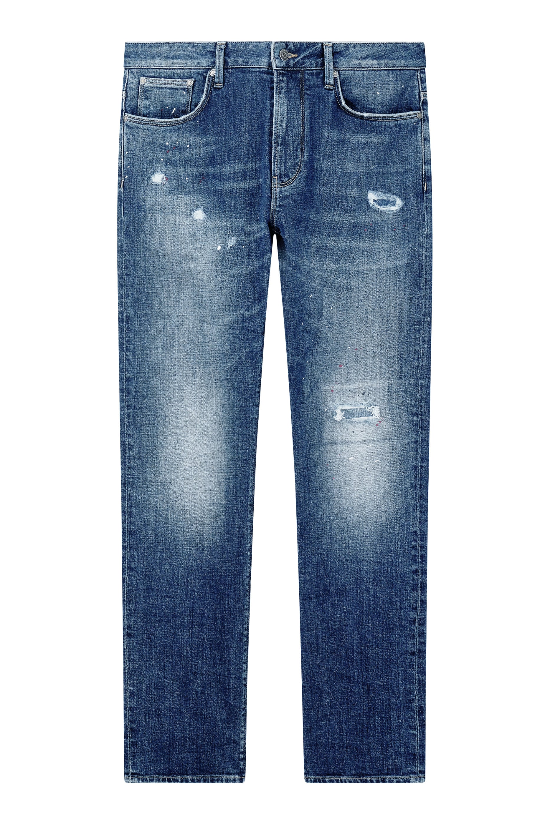 Logo Distressed Pants