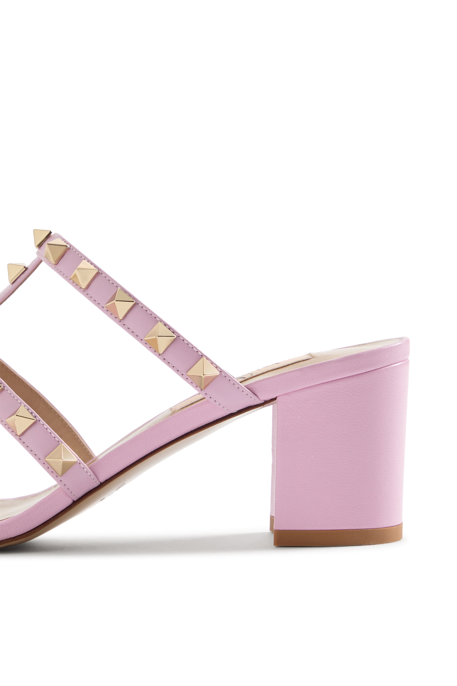  Rockstud 60 Calfskin Leather Mules