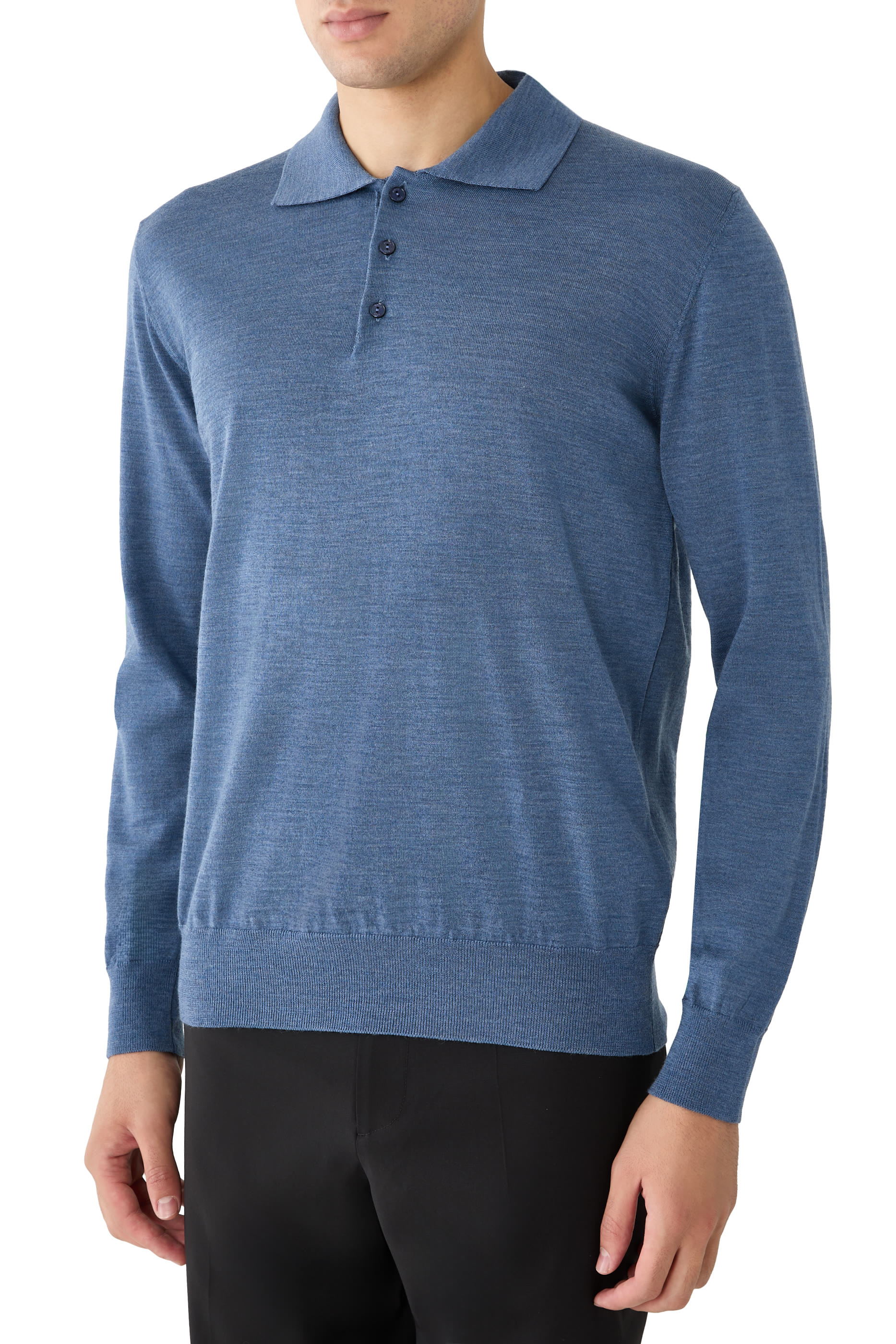 Fine Knit Polo Shirt