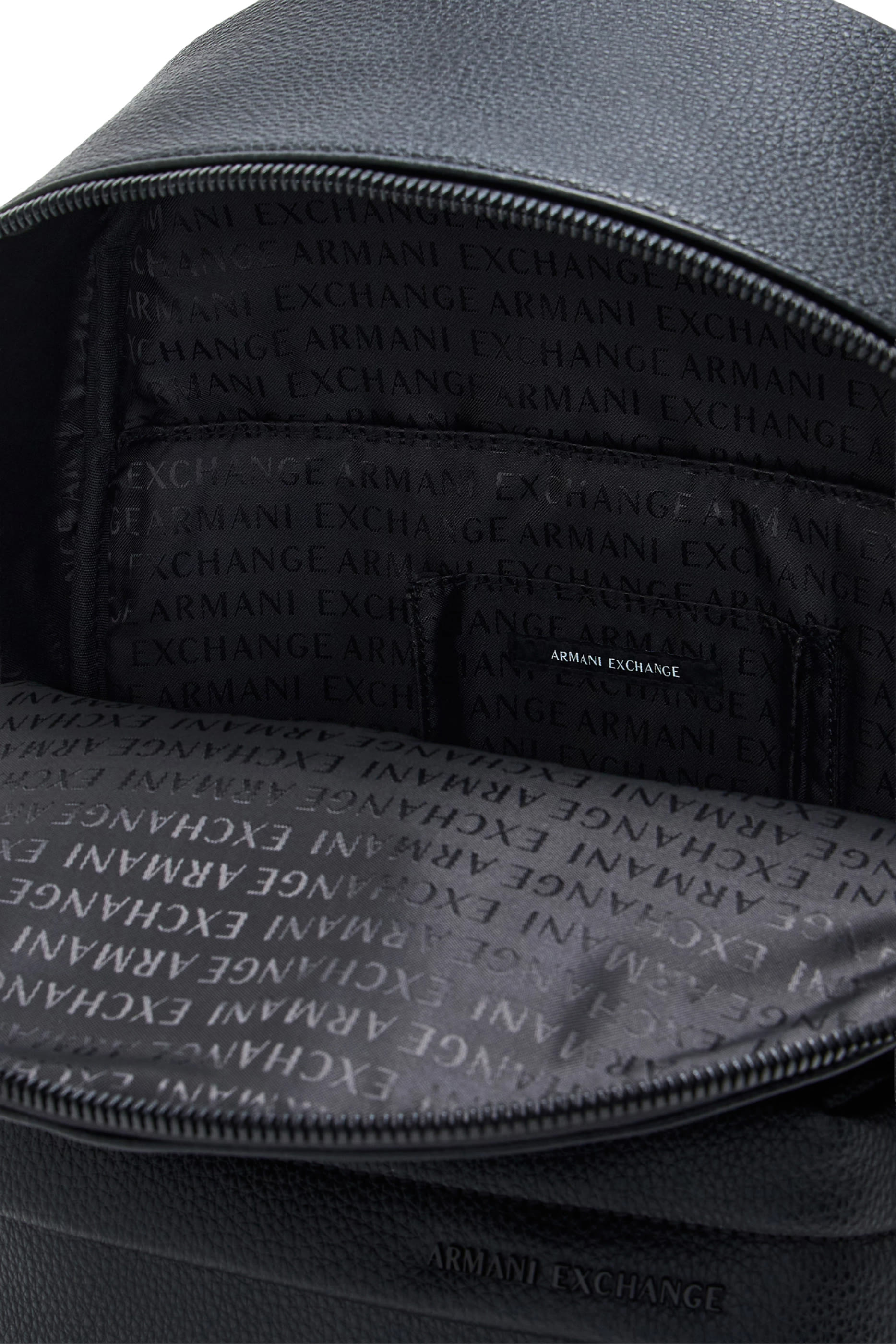 Embossed Logo Textured Backpack