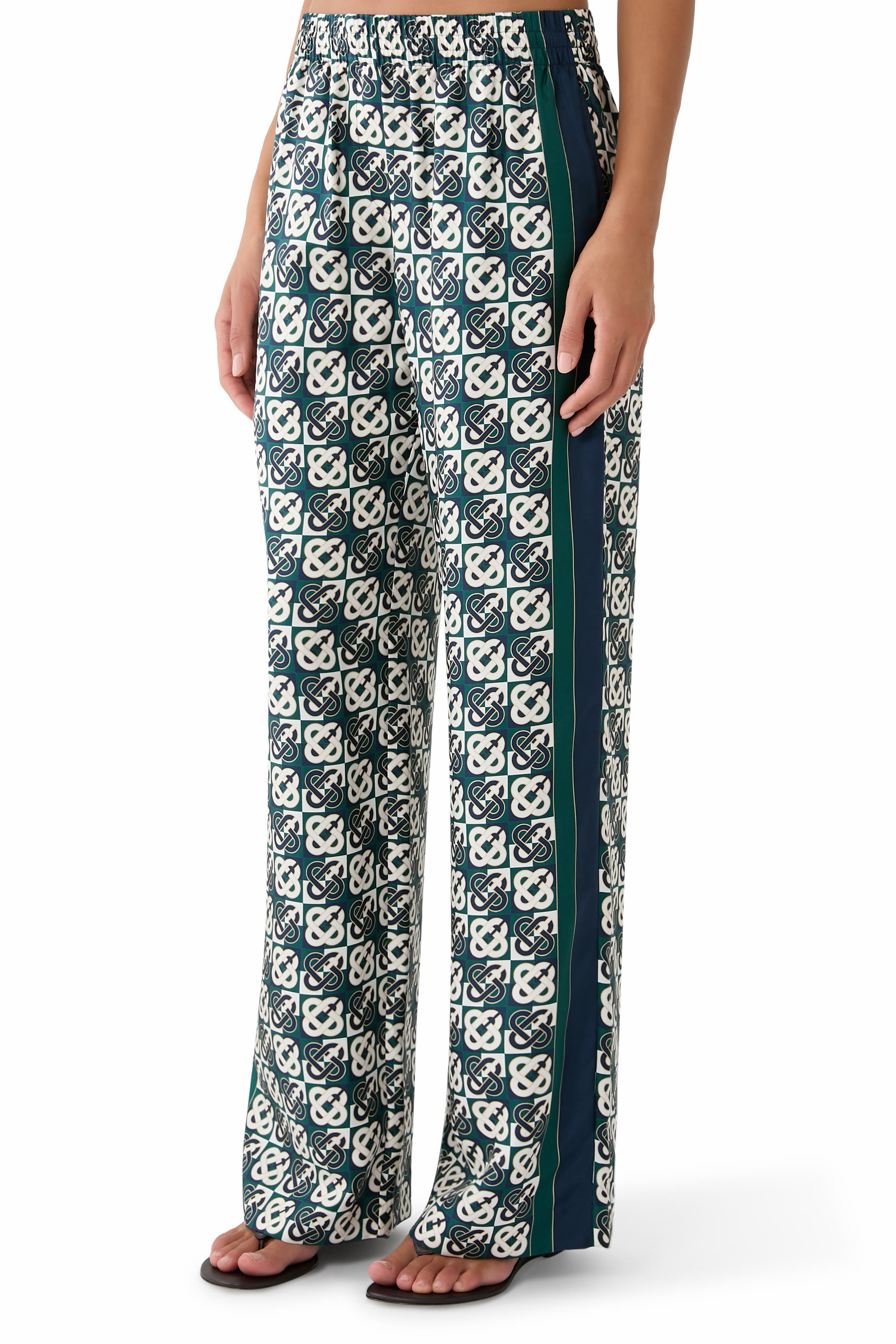 Check Monogram Trousers