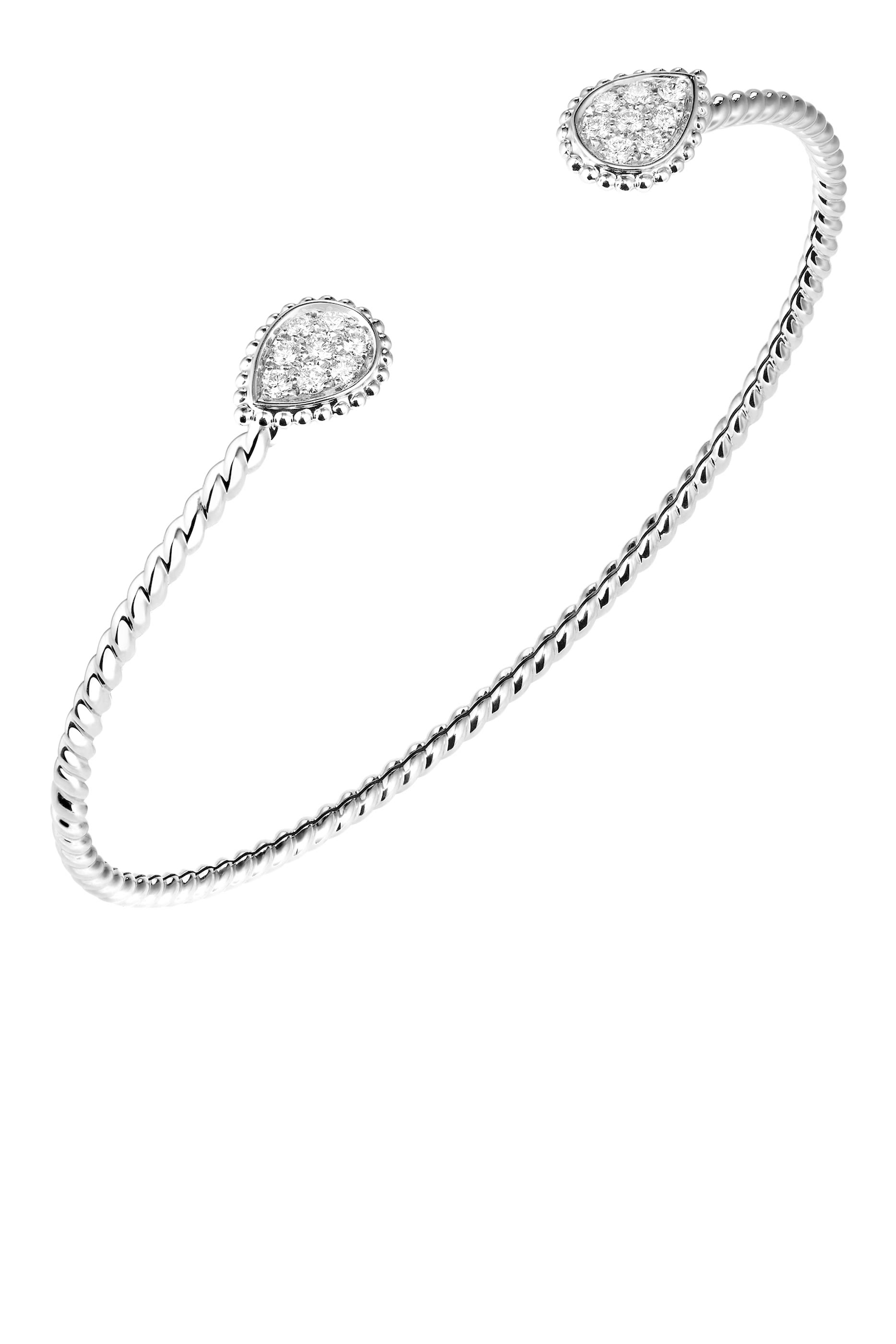 Serpent Boheme Bracelet, 18k White Gold & Diamonds