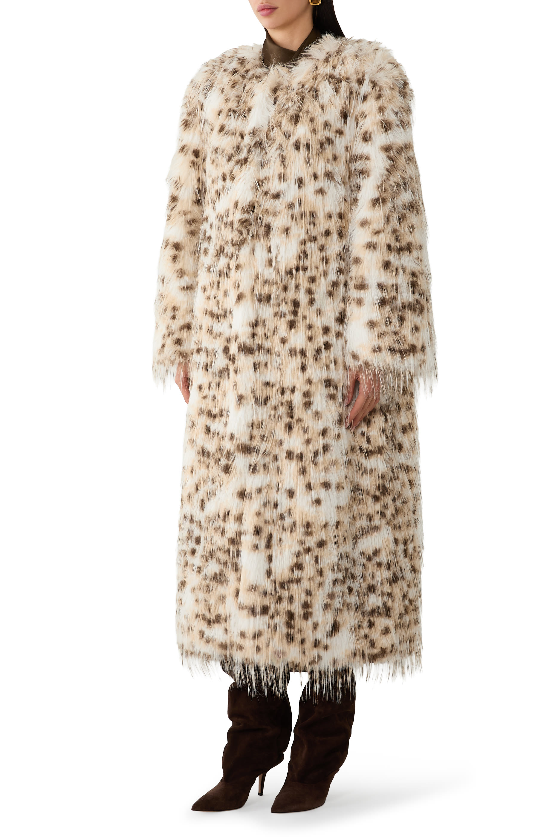 Eya Faux Fur Long Coat
