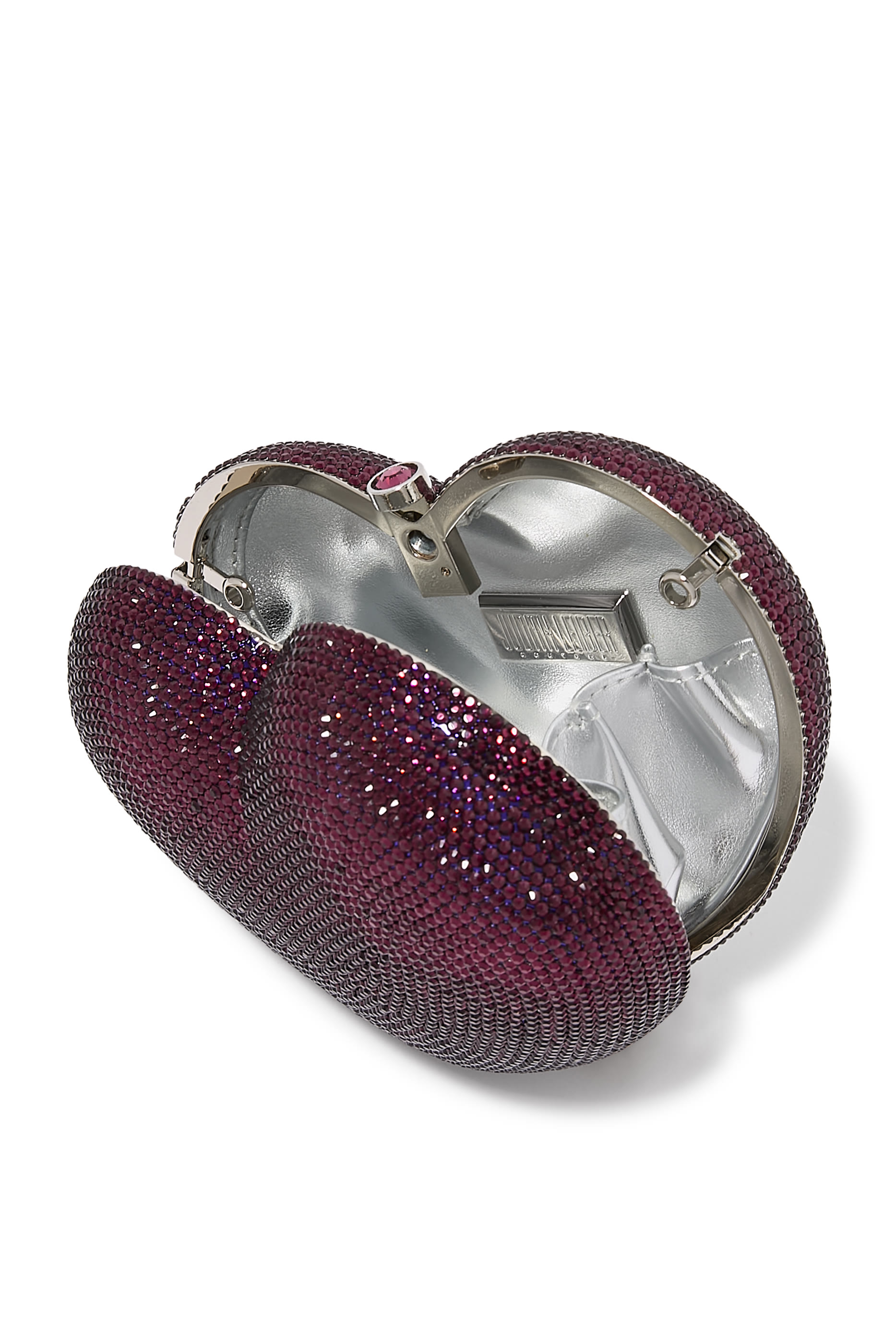 L'Amour Petit Coeur Crystal Clutch Bag