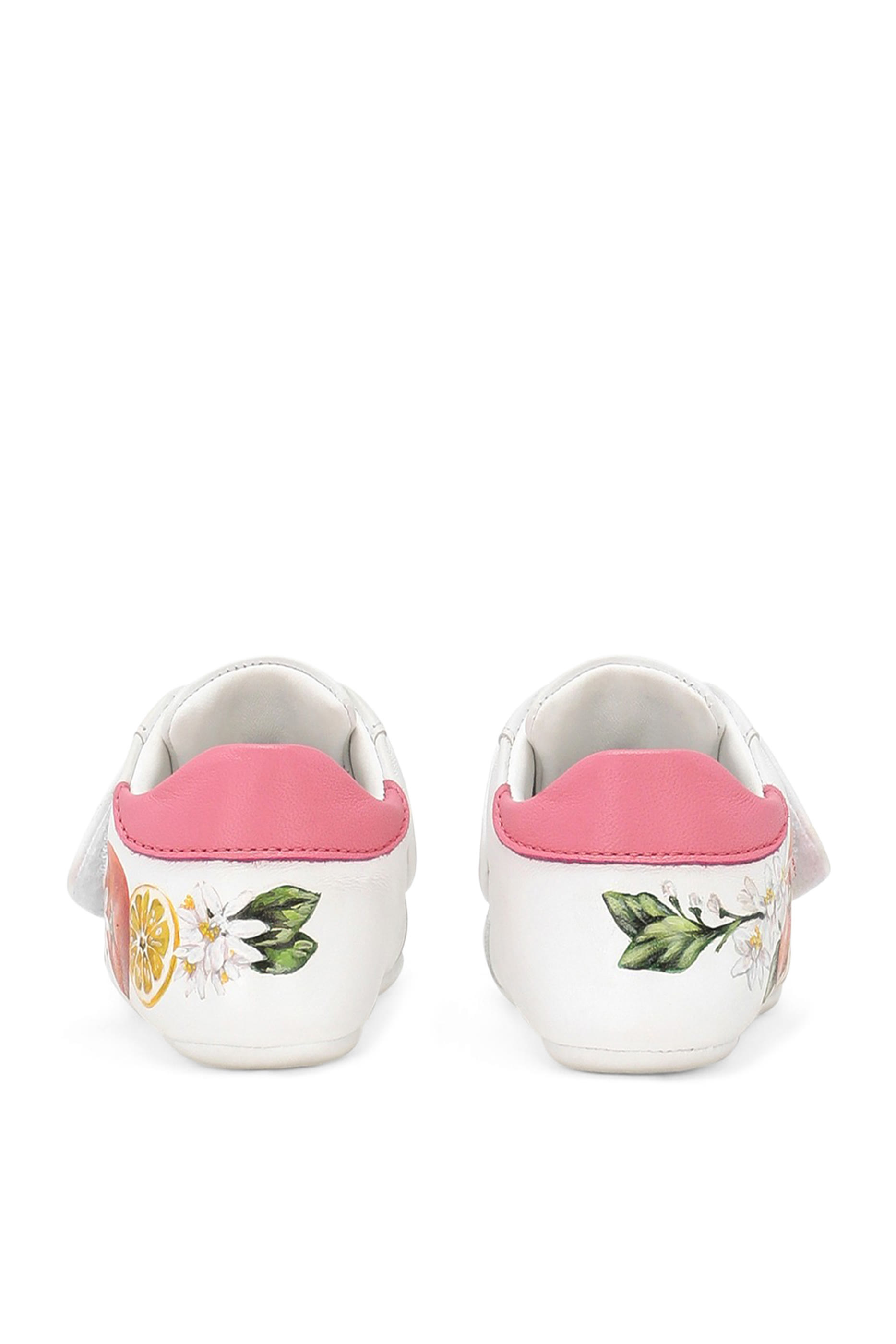 Kids Printed Nappa Leather Sneakers 