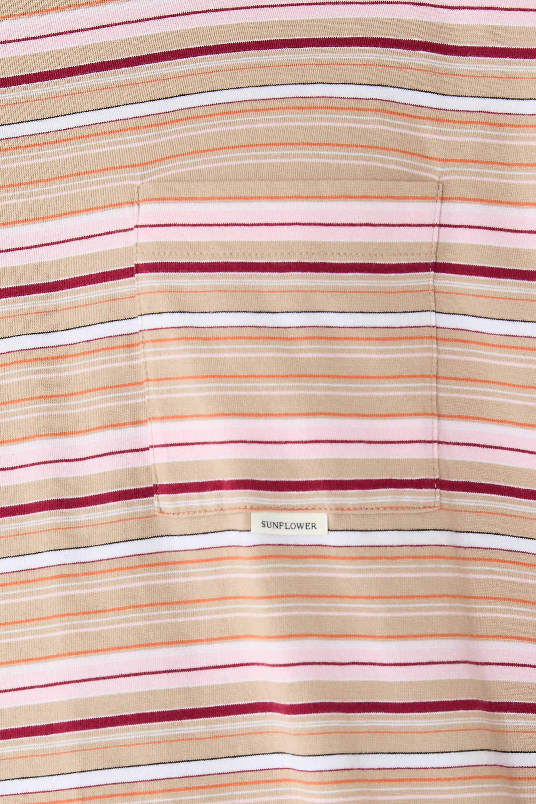 Stripe Long Sleeve Pocket T-Shirt