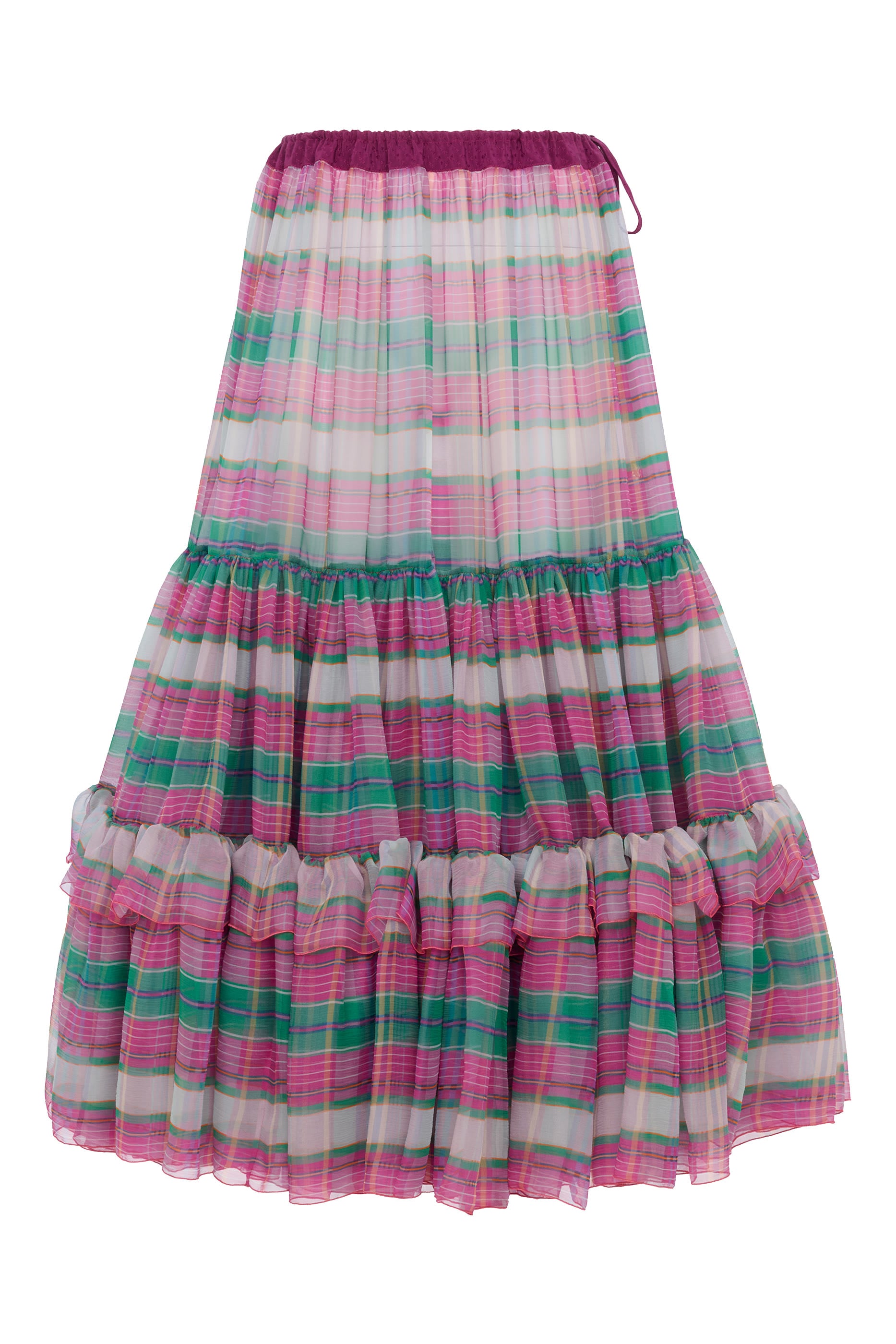 Ruffled Long Skirt 