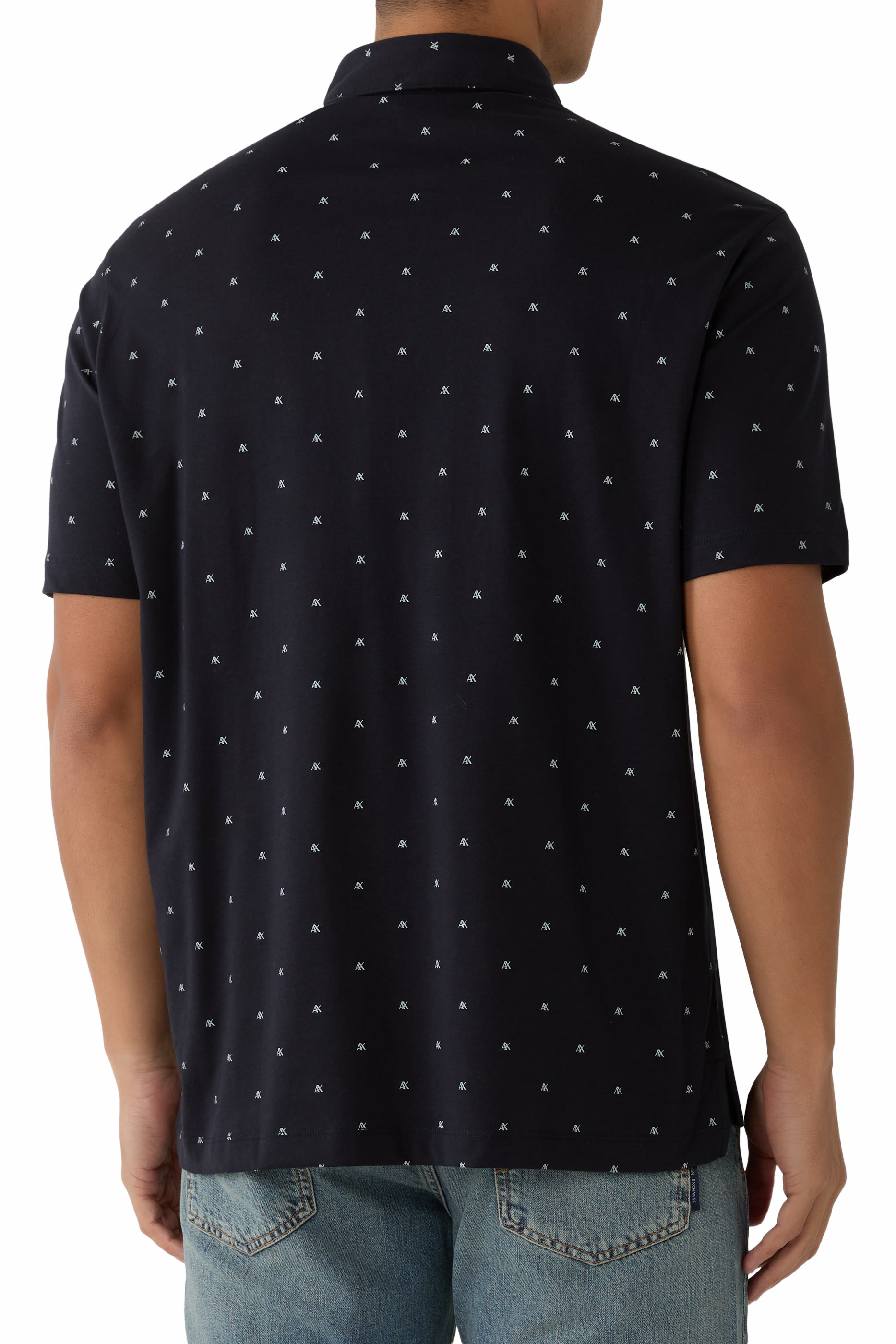Logo Pattern Polo Shirt