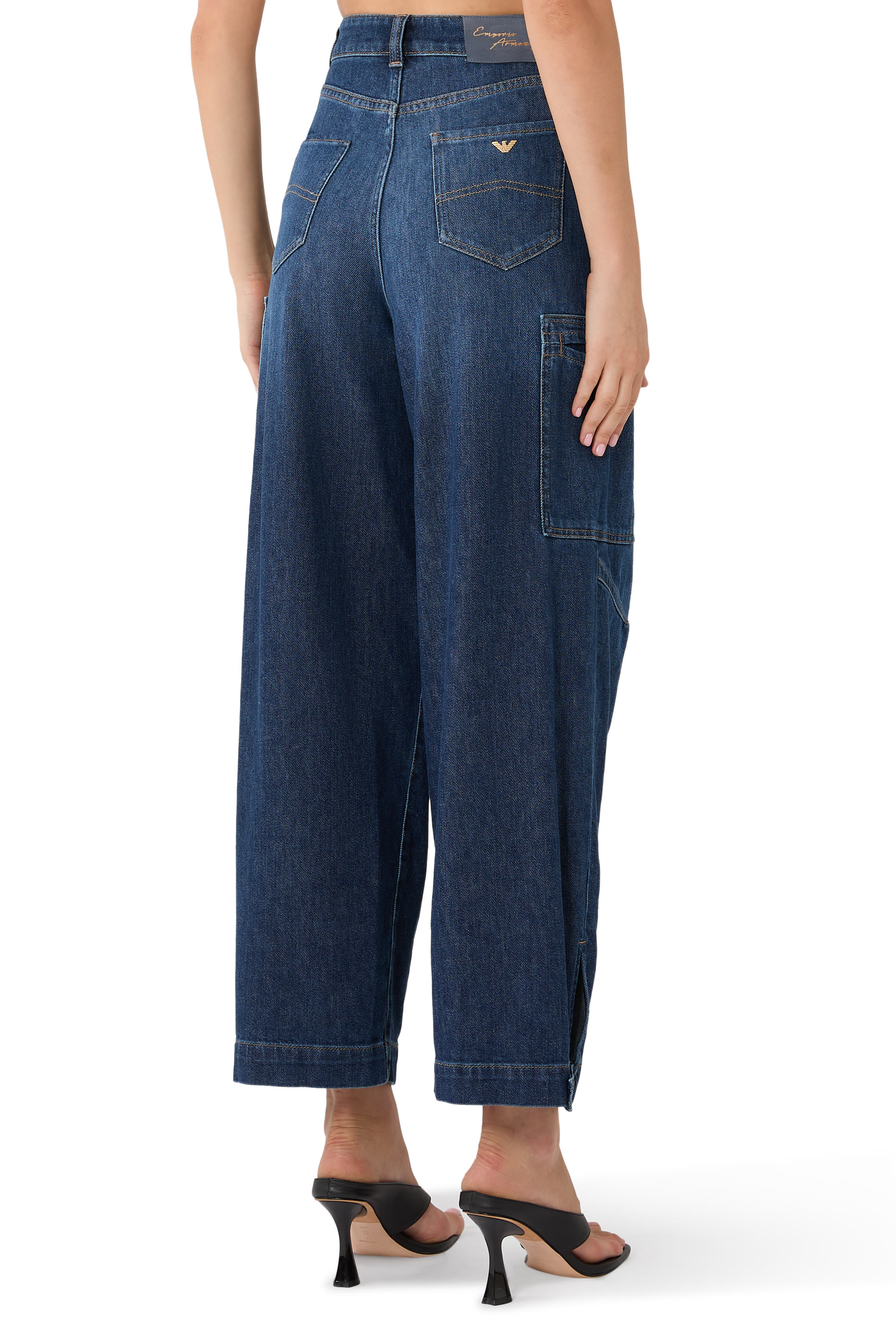 Wide-Leg Denim Jeans 