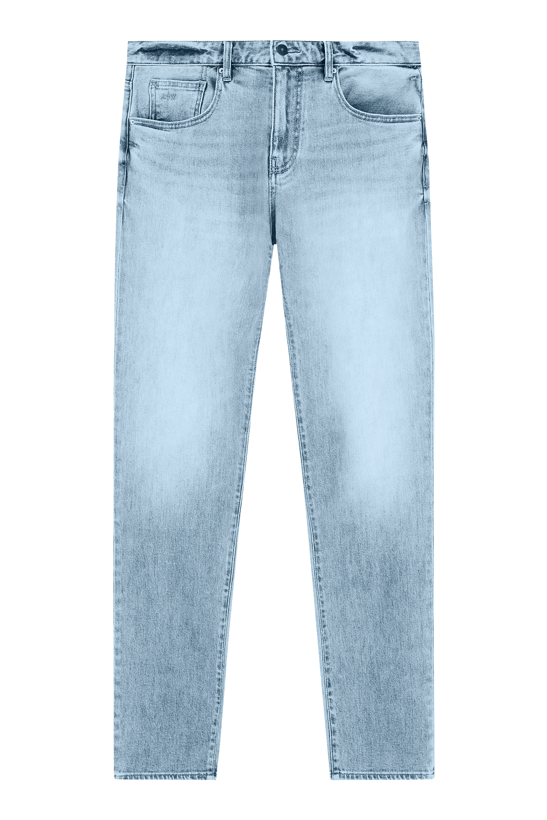 Zip-Fly Faded 5-Pocket Jeans