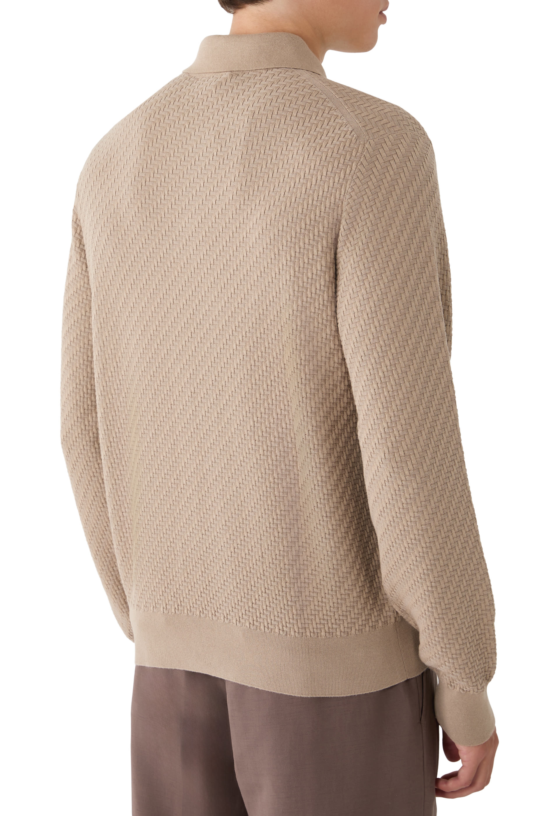 Button-Up Polo Sweater