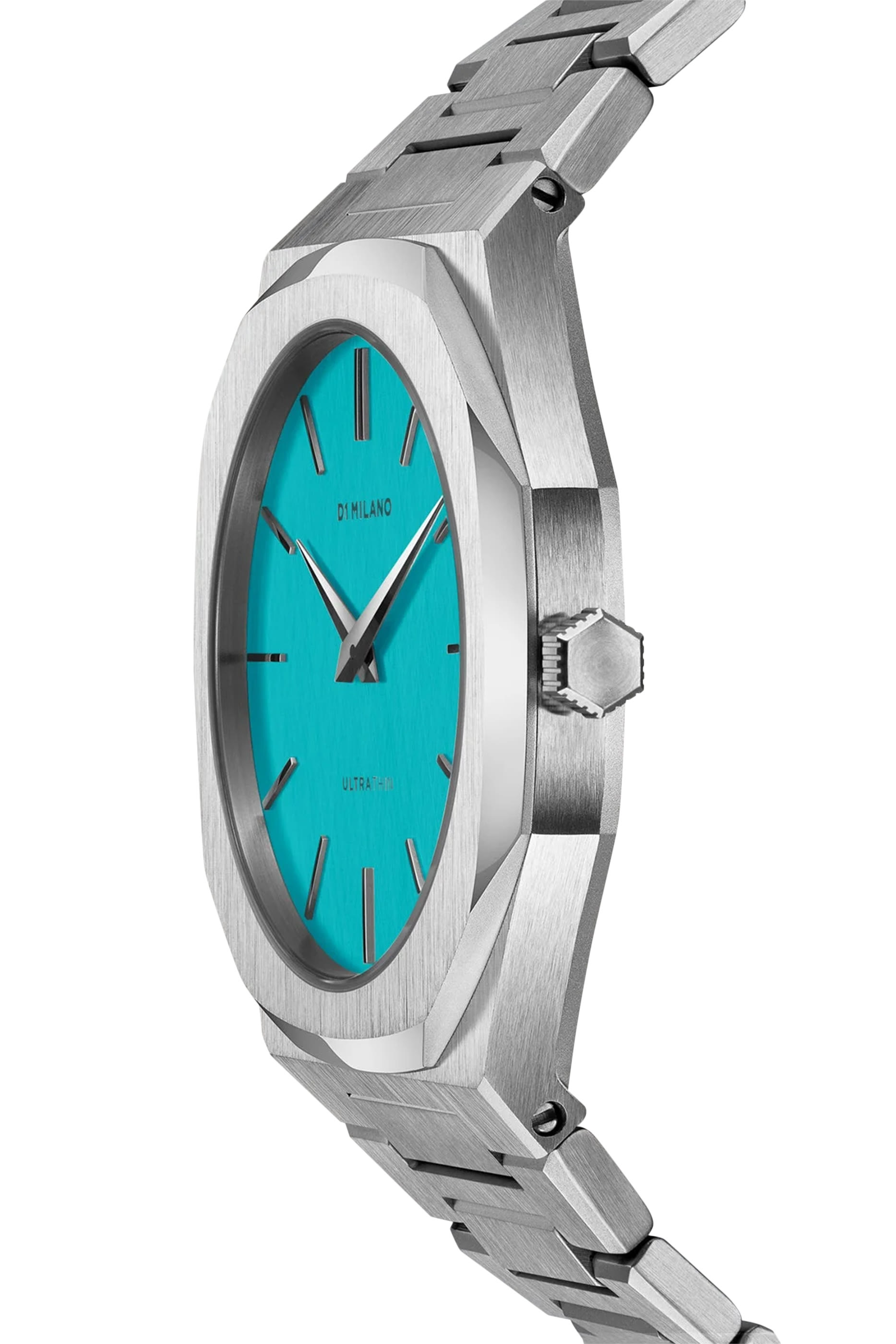Ultra Thin Light Blue Watch 