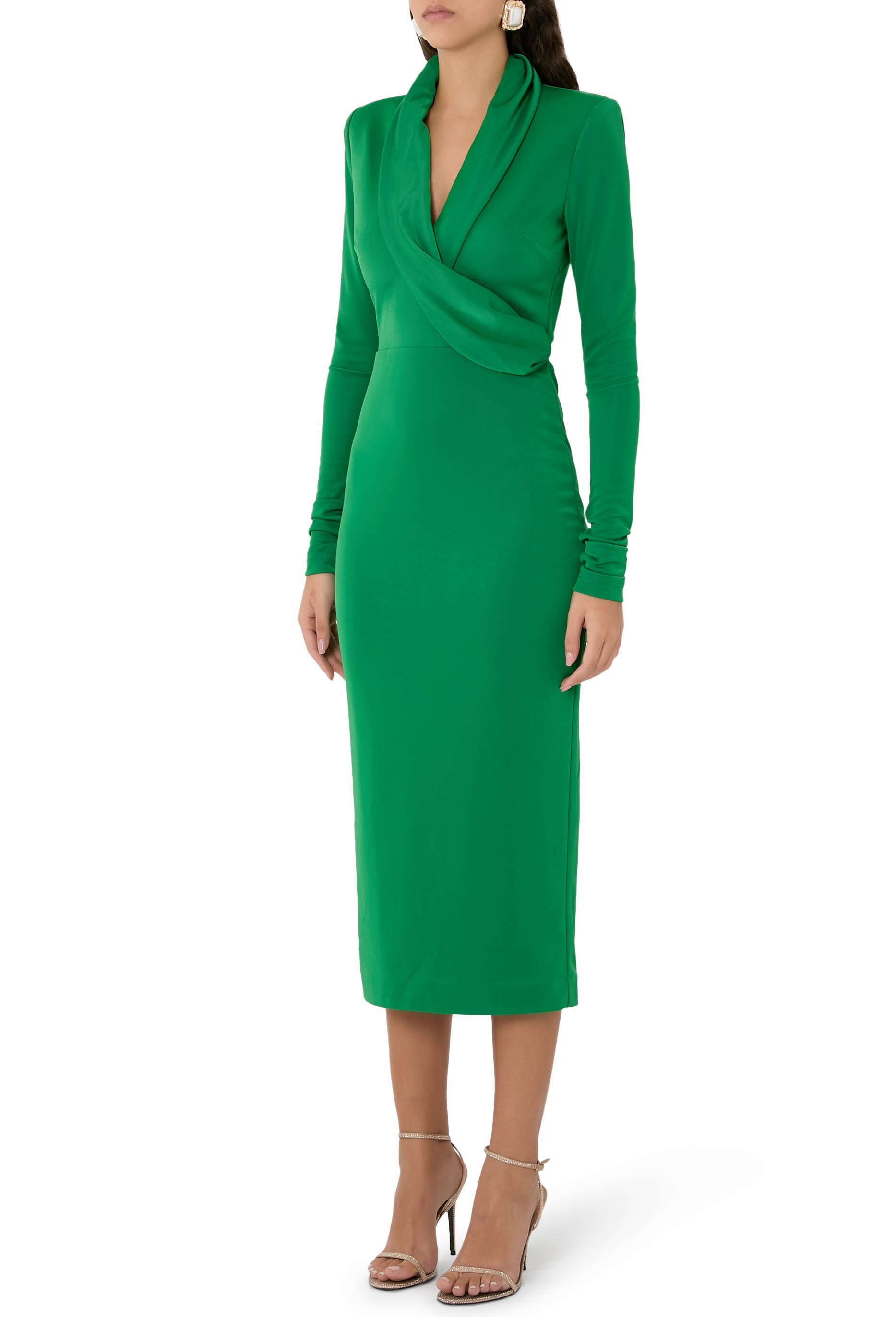 Erin Long Sleeves Midi Dress