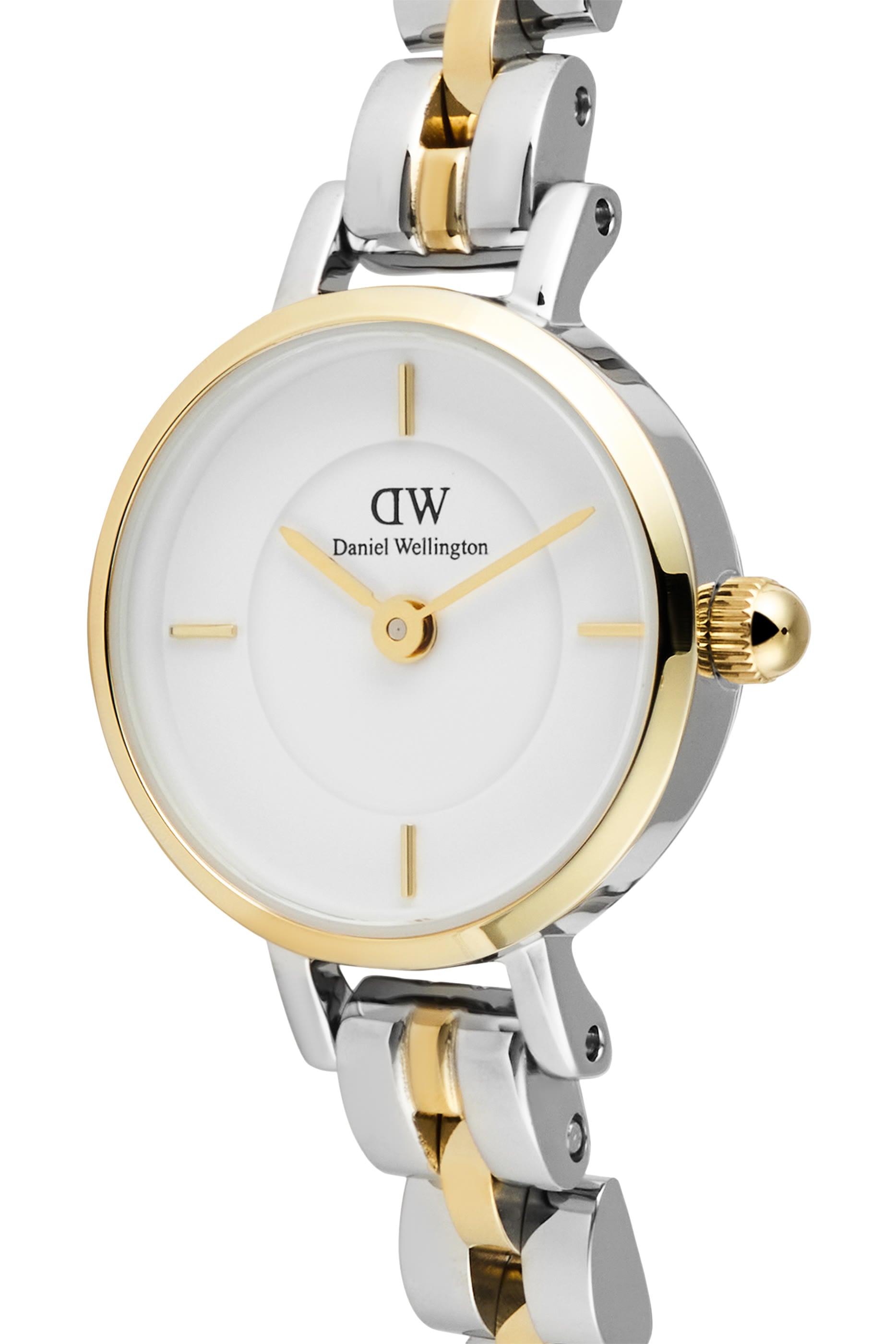 3-Link Two-Tone Petite Mini Arch Watch
