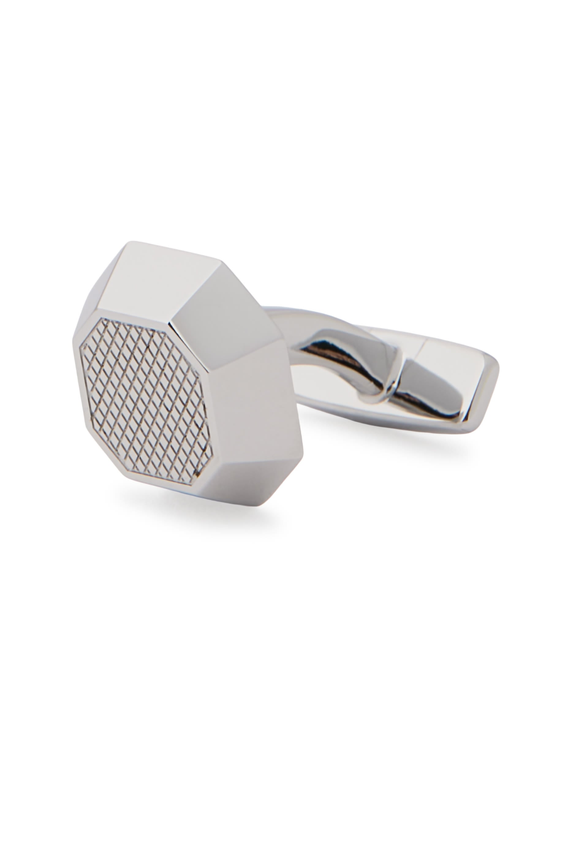 Textured Octagonal-Shaped Cufflinks