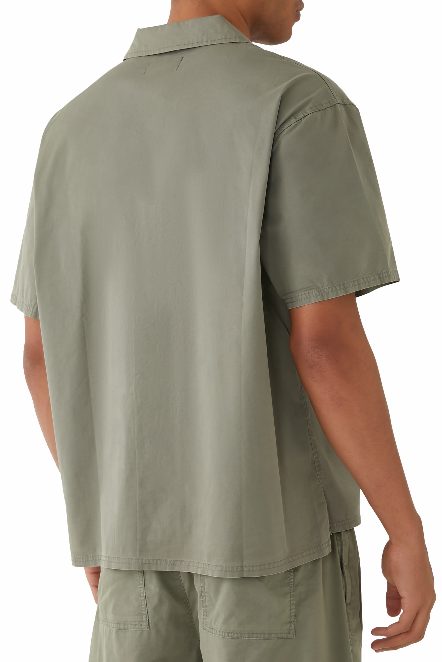 Script Camp Collar Shirt