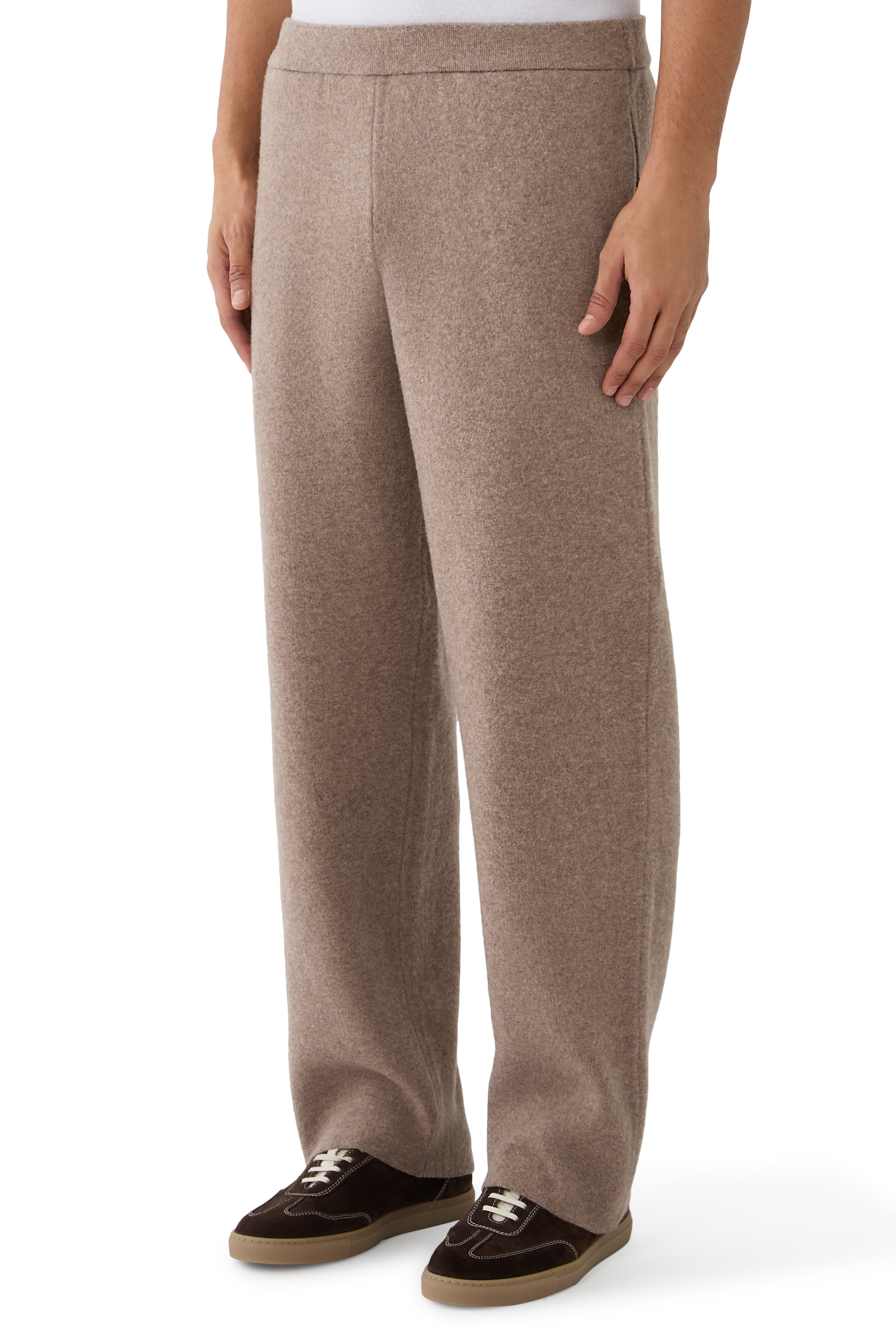 Super Fine Wool Milled Knit Pants