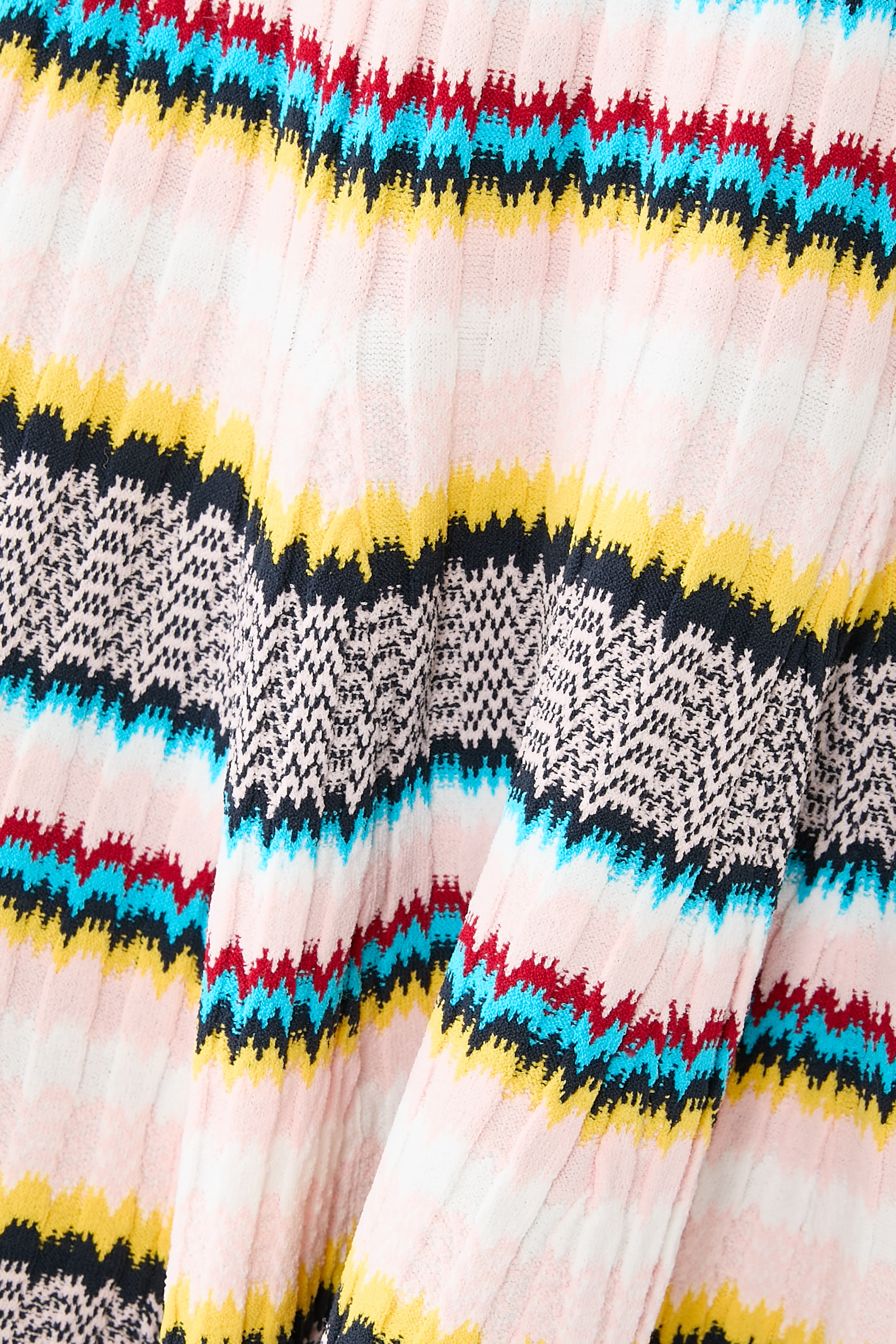 Knit Chevron Mini Skirt 